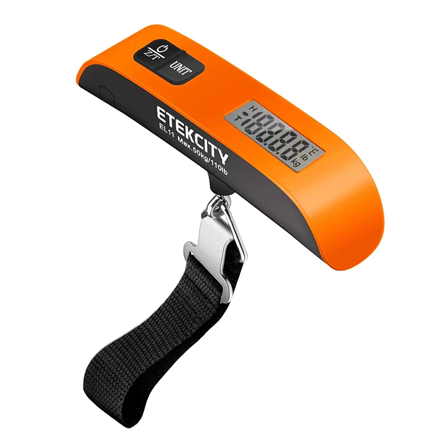 Etekcity Luggage Scale. Digital Weight Scales for Travel Accessories Essentials Suitcases . Portable Handheld Scale with Temperature Sensor. Rubber Paint. 110 Pounds. Battery Included