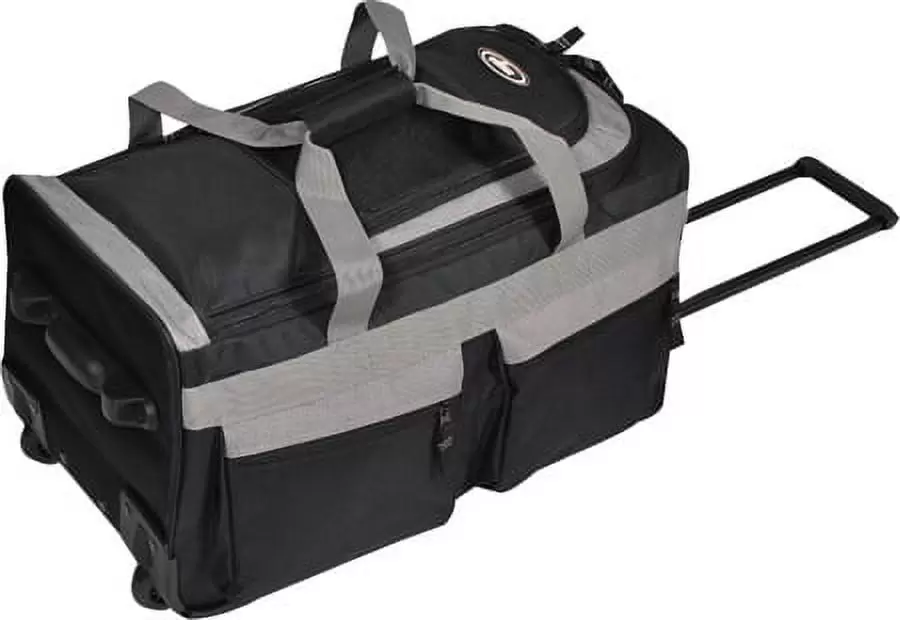 Everest Luggage Rolling Duffel Bag. Black. One Size