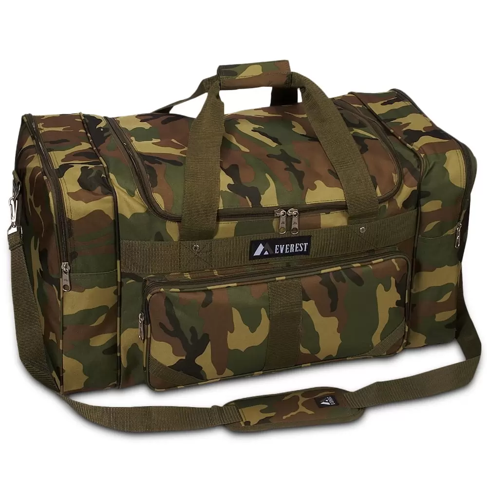 Everest Unisex Camo Duffel Bag Camouflage