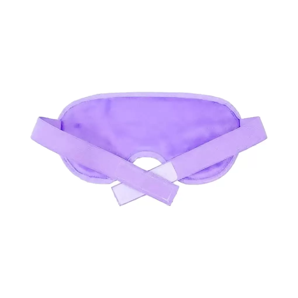 Eye Patch PVC Fabric Blindfold Hot Cold Compress Eyepatch Elastic Sleeping Eye Protection. Purple - by Robot-GxG