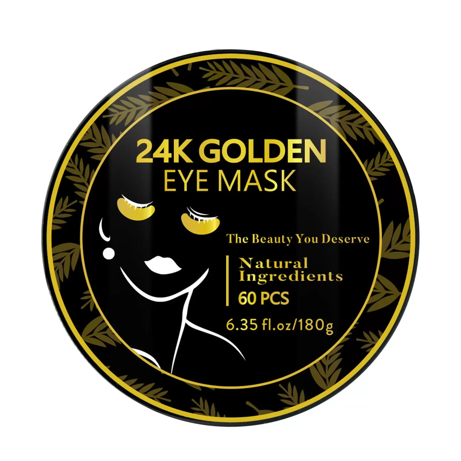 Eye Patches 24K Gold Eye Patches Hyaluronic And Collagen Eye Patches For Puffiness And Dark Circles Treat Eye Patches For Beauty And 3Ml.Anti-Wrinkle