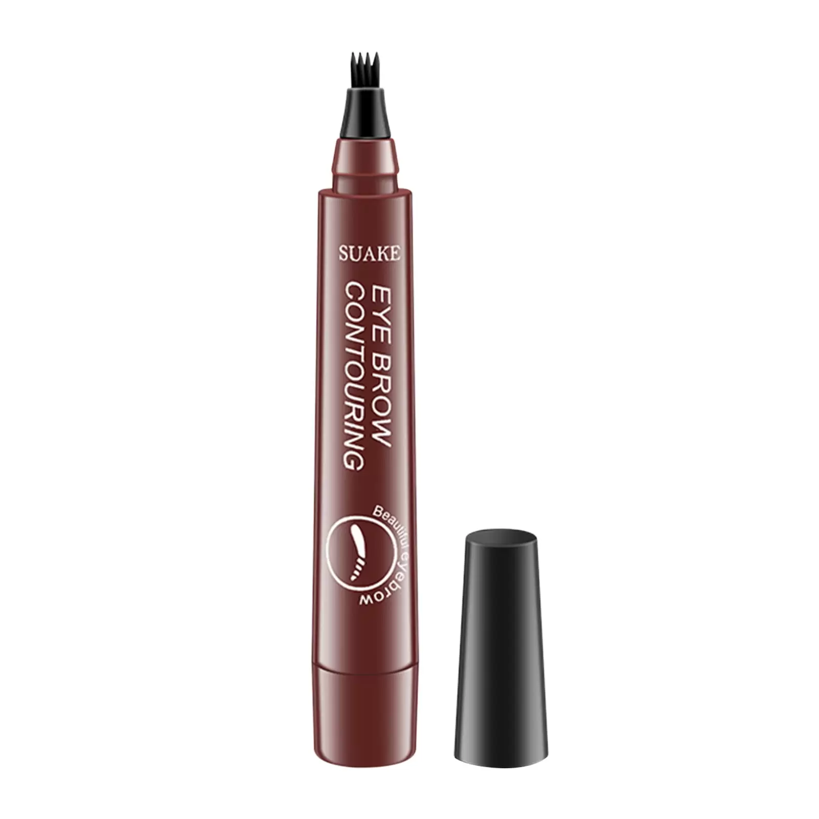 Eyebrow Contouring Pen. Eyebrow Pencil Brown Makeup. Magical Precise Waterproof Brow Pen. 4 Tipped Precise Brow Pen. Smudge-Proof. Stays on All Day. Create Natural Eyebrow Color