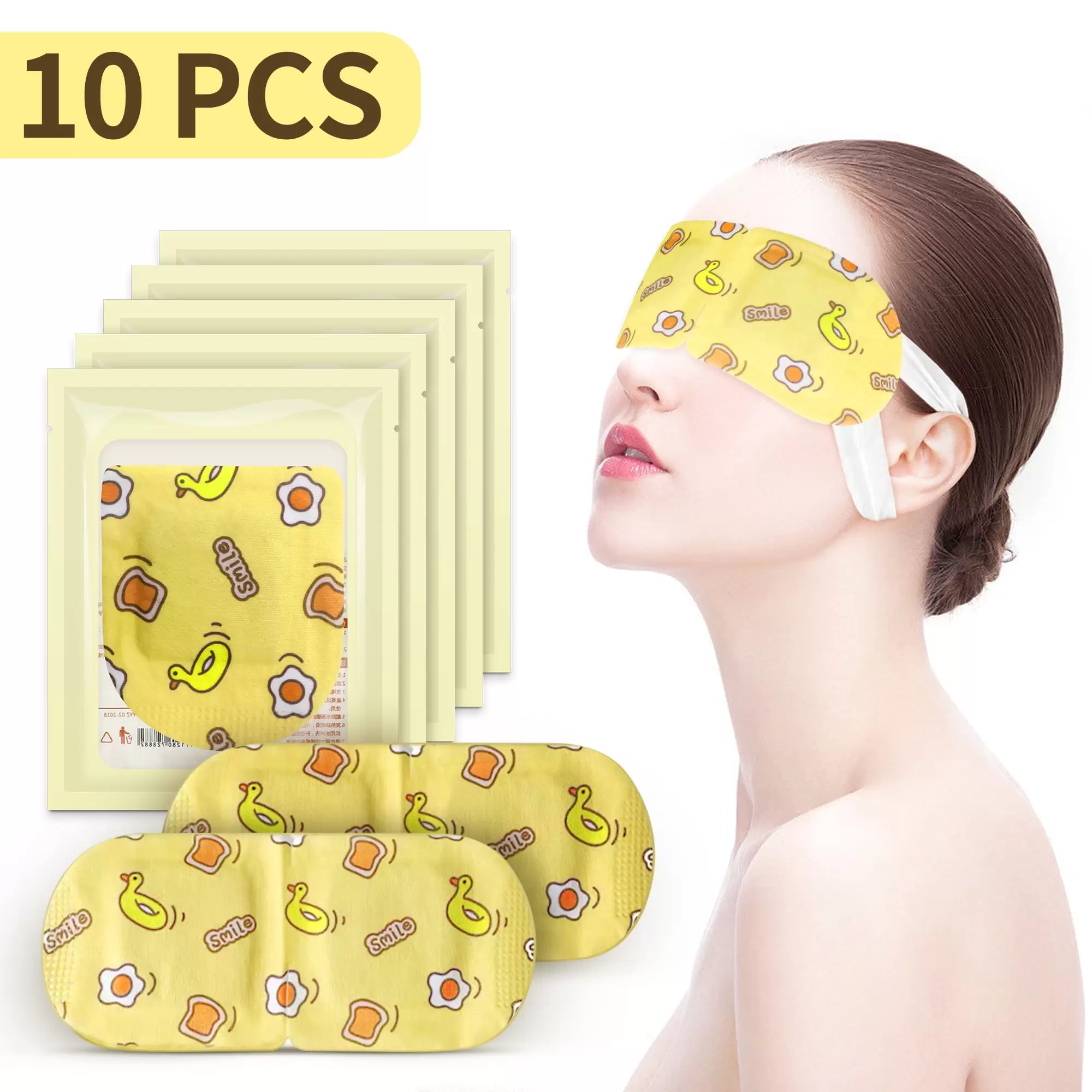 FLONOZZ Steam Eye Mask.10 Pcs Self Heated Gentle Warming Eye Masks for Relaxation and Eye Strain Release