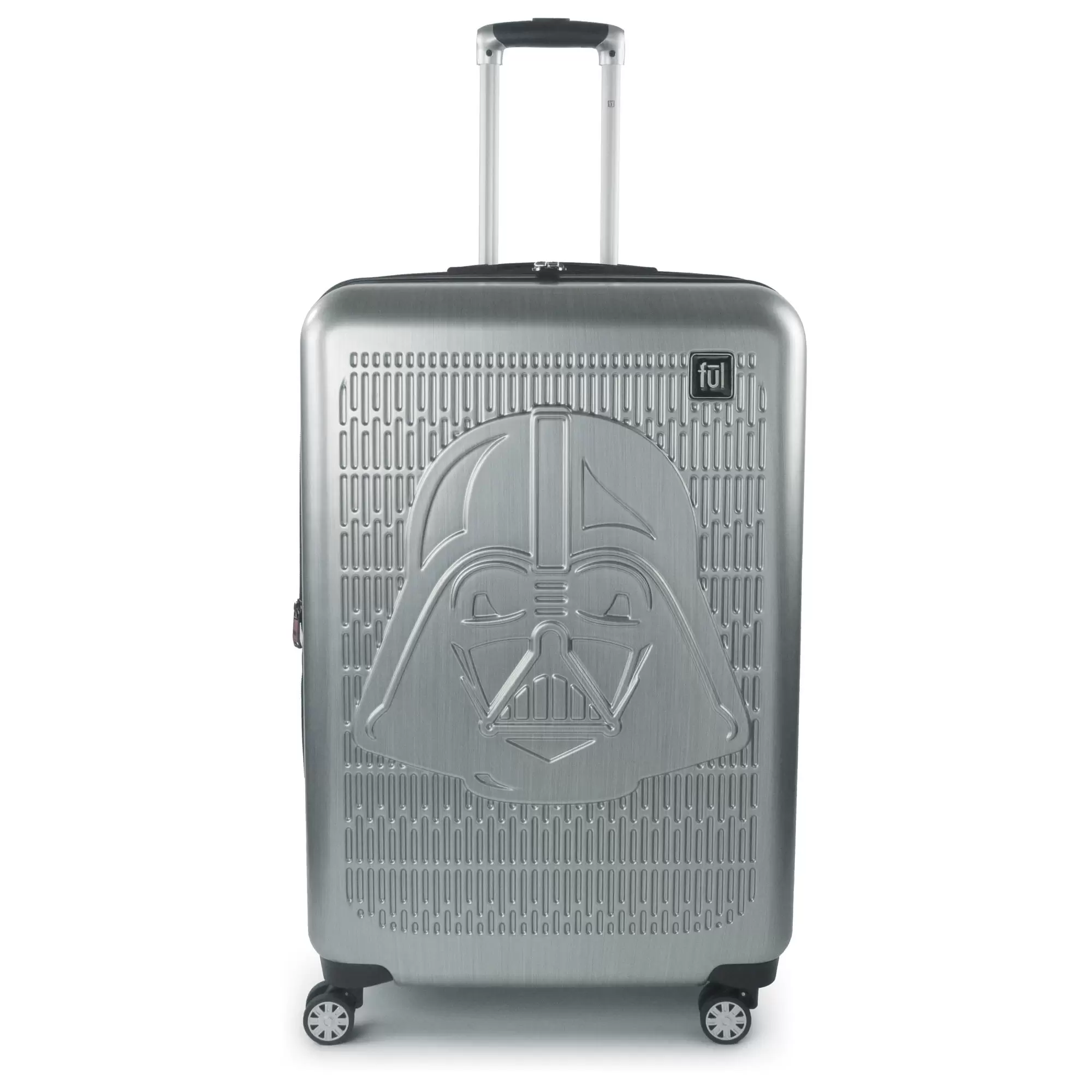 FUL Star Wars Darth Vader Embossed 29in Spinner Suitcase. Silver