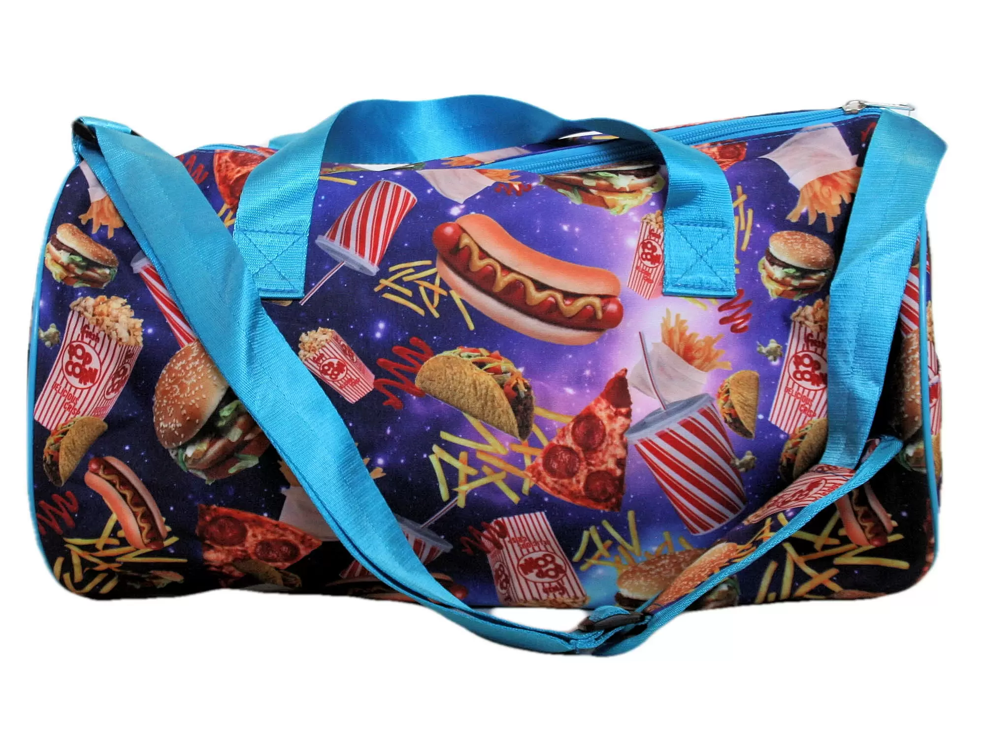 Fast Food Sporty Duffle Bag. Overnight Bag Sports Tote