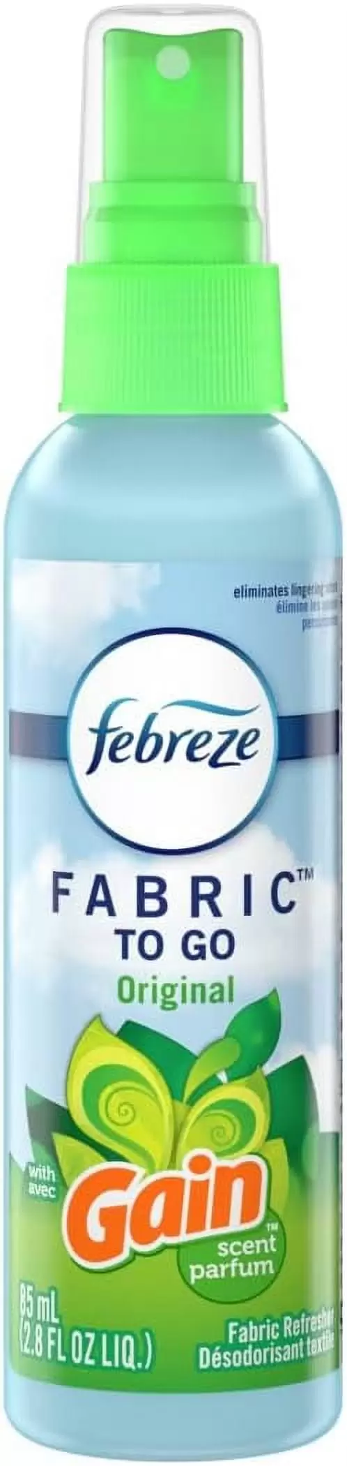 Febreze Odor-Fighting Fabric Refresher To Go Gain Original Scent. 2.8 oz. Spray