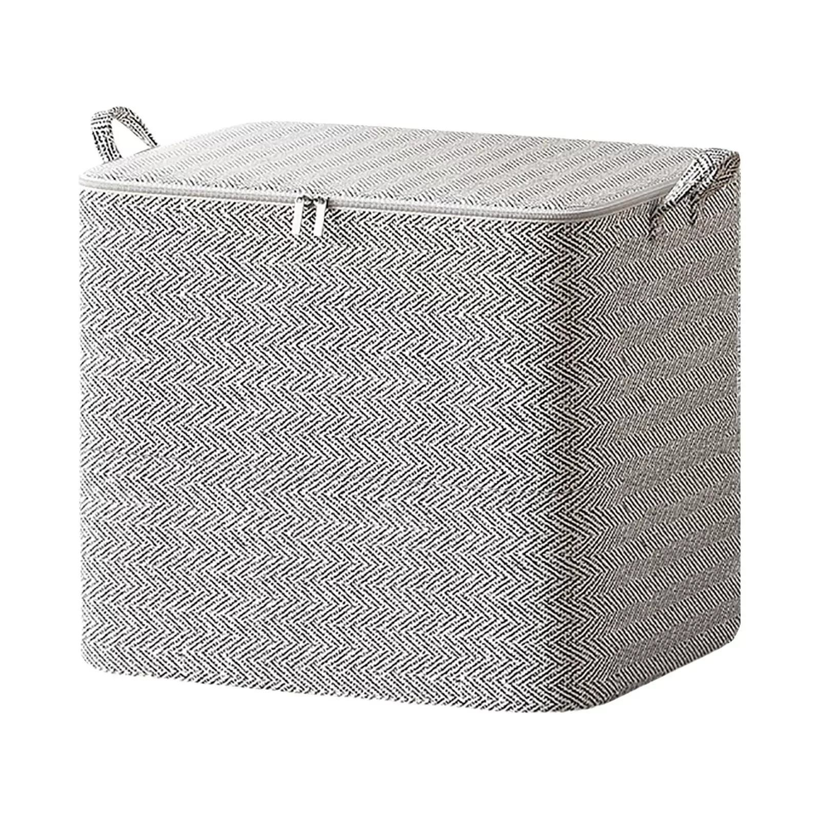 Feltree Storage Bag Youfen Non-woven Zipper Storage Bag Moving Quilt Storage Basket Travel Large-capacity Clothing Storage Bag. 18.89x17.32x18.89in