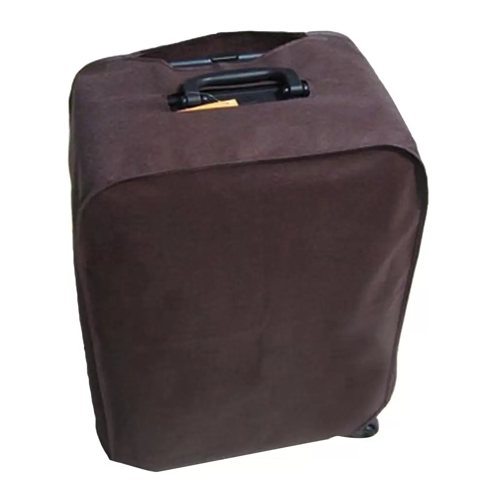 Foldable Waterproof Dustproof Luggage Cover Protector for 24-inch Trolley Case Suitcase (Coffee)