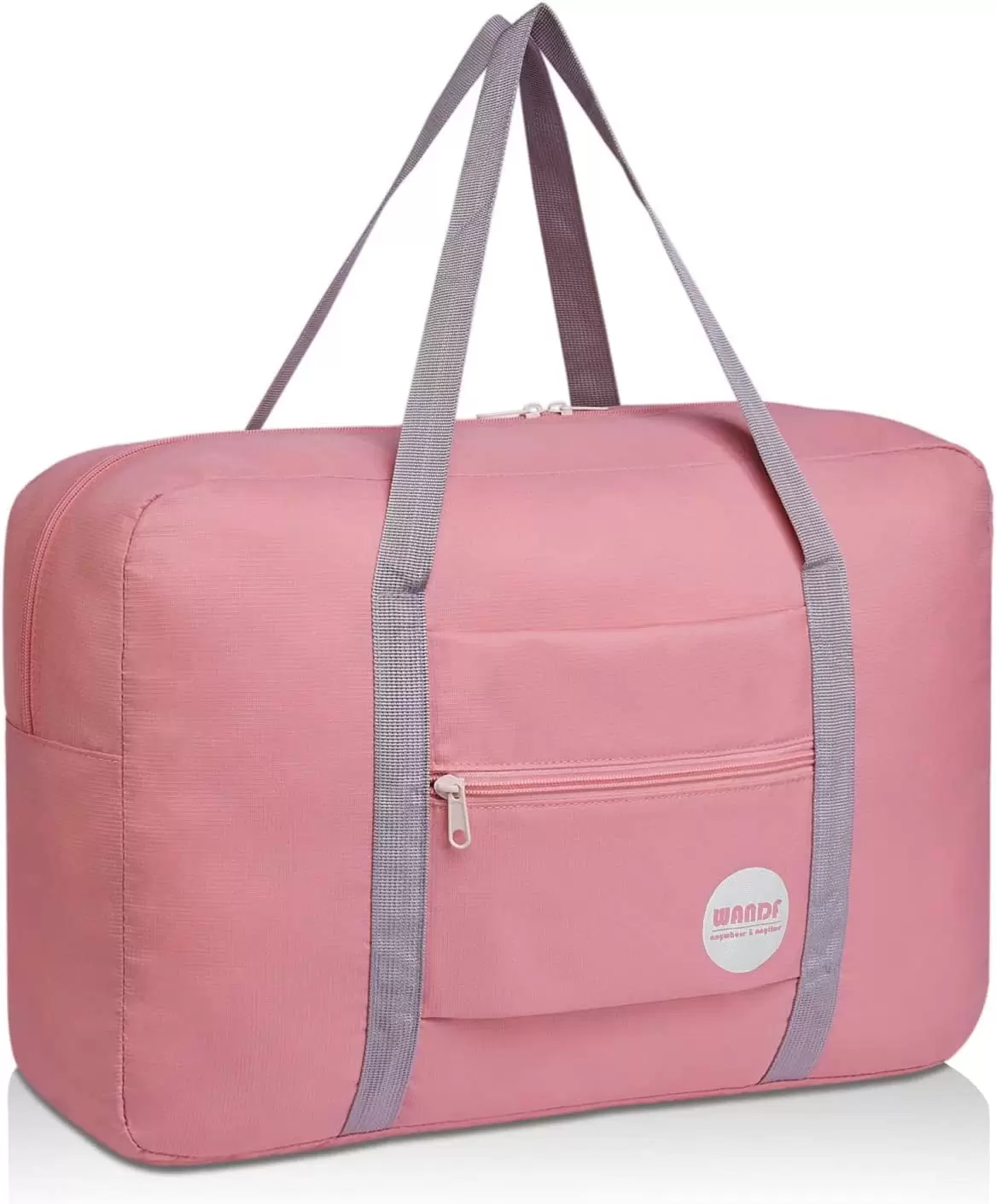 For Spirit Airlines Personal Item Bag Travel Duffel Bag Underseat Foldable Carry-on Luggage for Women A-Coral Pink