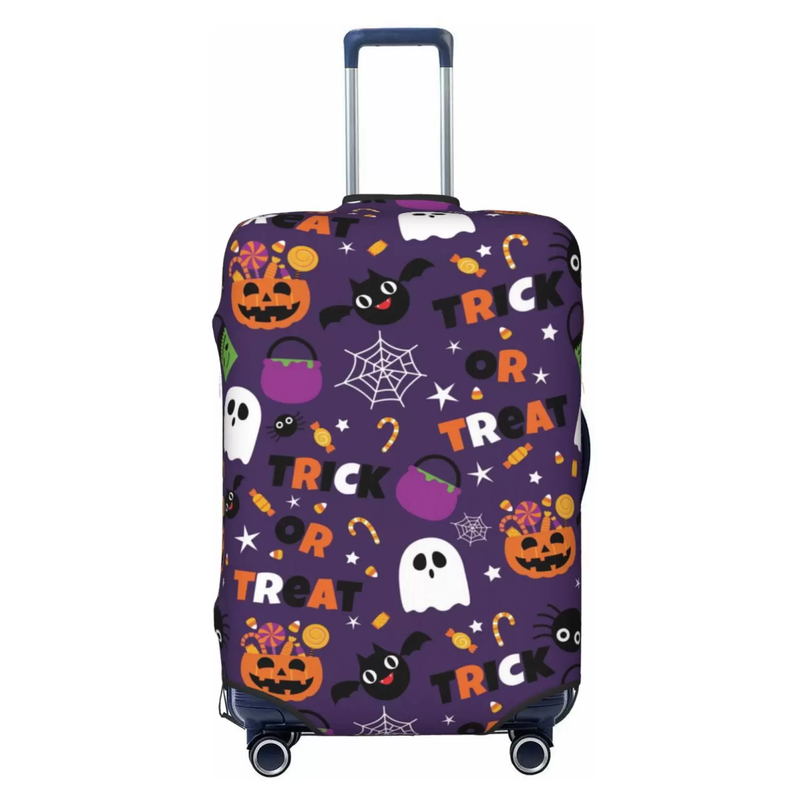 Fotbe Halloween Sweet Candy Luggage Cover Protector.Suitcase Cover Protector Fit 18-32 Inch Luggage.Washable Protector Covers Dust And Stratch Resistance