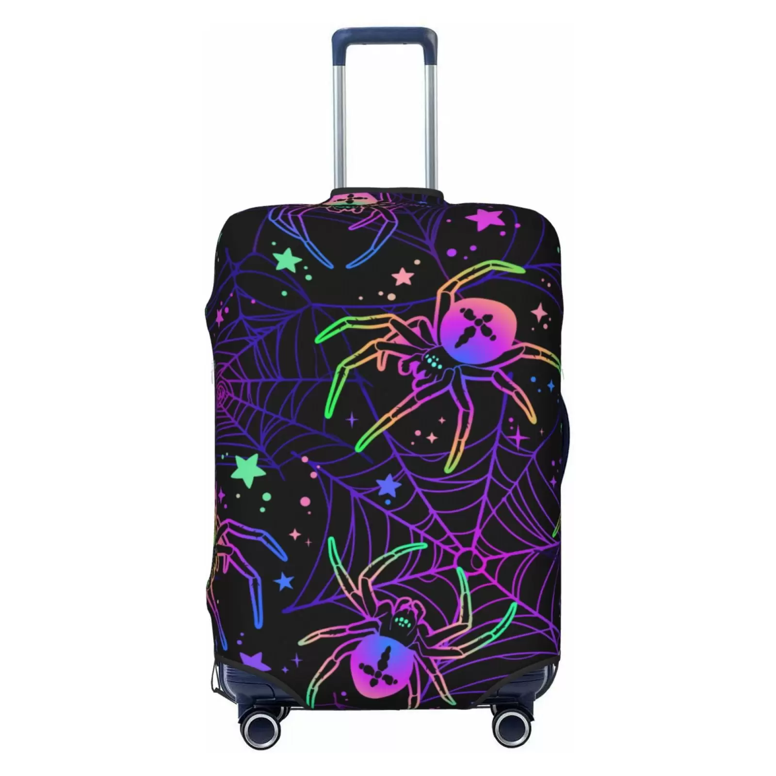 Fotbe Multi-Colored Spiders Luggage Cover Protector.Suitcase Cover Protector Fit 18-32 Inch Luggage.Washable Protector Covers Dust And Stratch Resistance