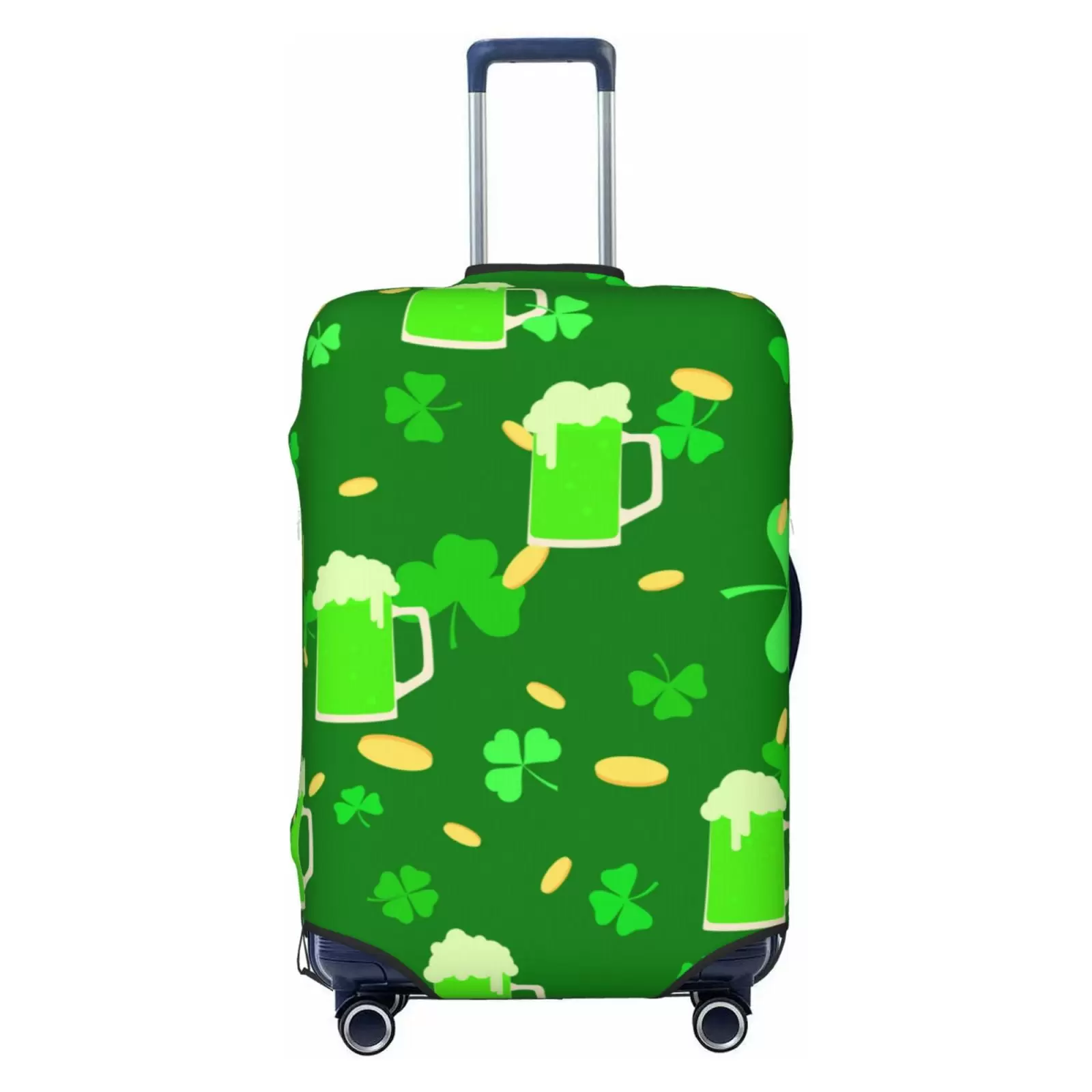 Fotbe St Patrick'S Day2 Luggage Cover Protector.Suitcase Cover Protector Fit 18-32 Inch Luggage.Washable Protector Covers Dust And Stratch Resistance