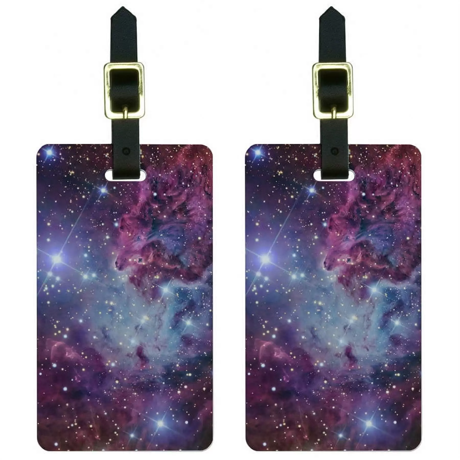 Fox Fur Nebula Galaxy Space Luggage Tags Suitcase Carry-On ID. Set of 2