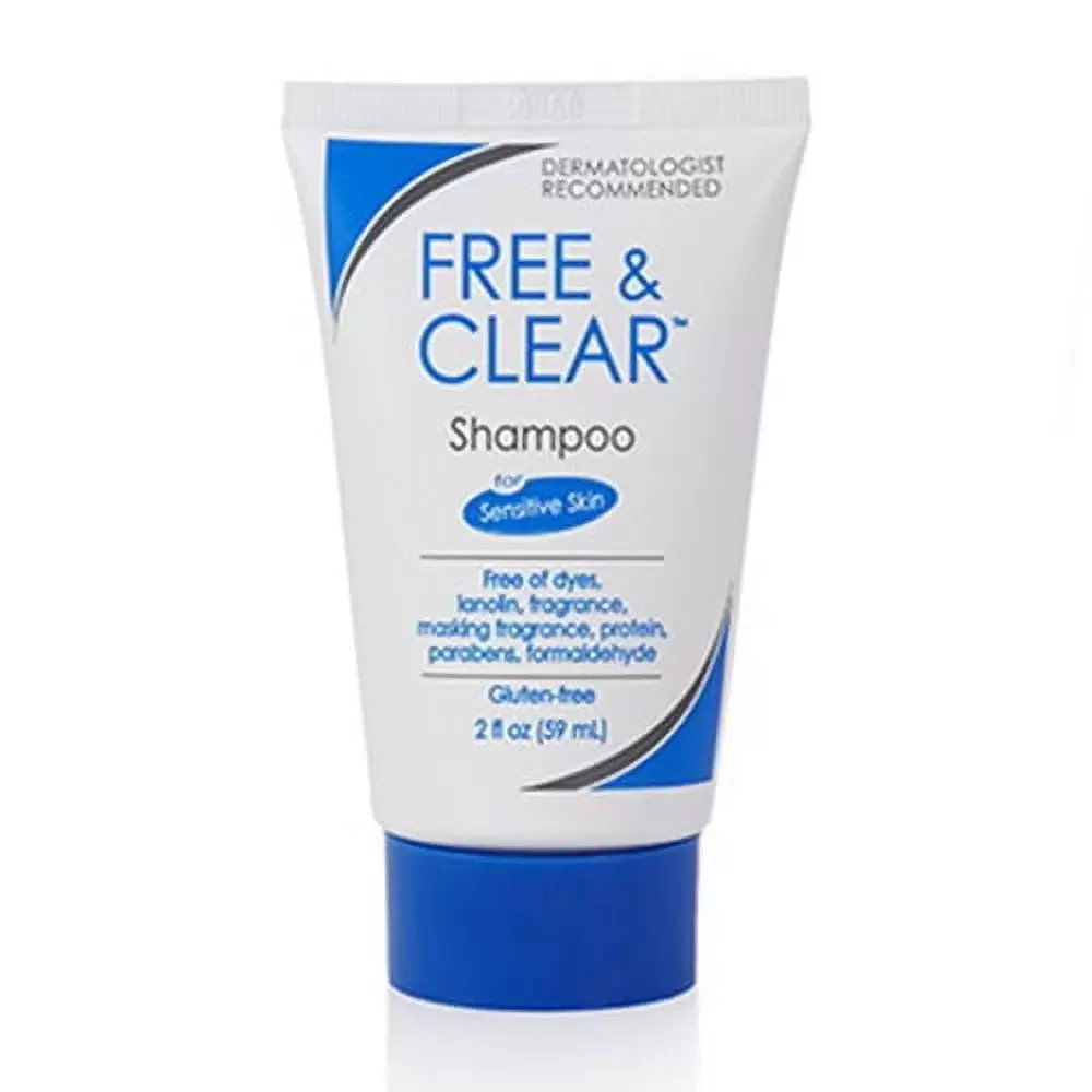 Free And Clear Gluten Free Shampoo For Sensitive Skin Travel Size