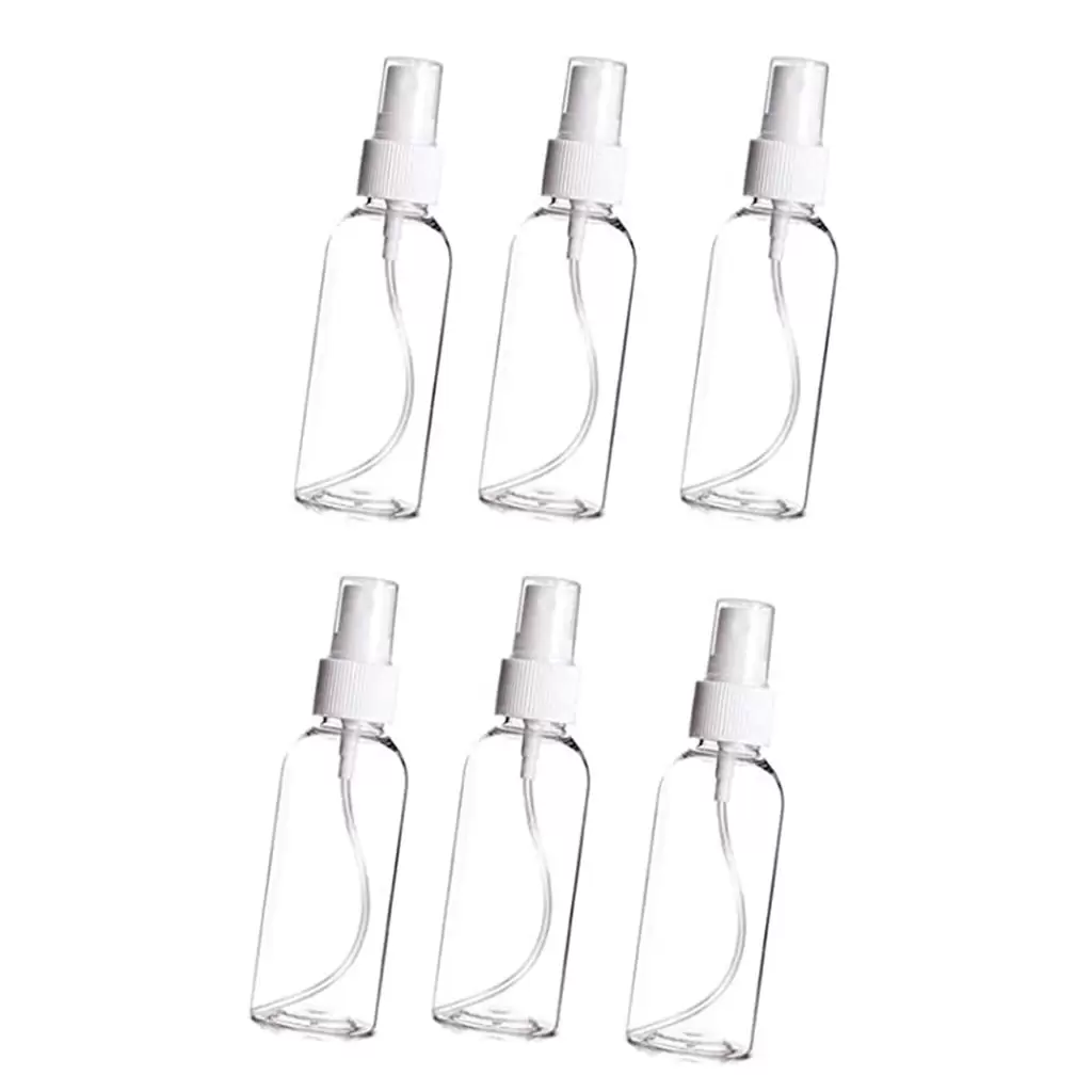 Frehsky kitchen gadgets Sprayer With Bottle Spray Transparent Spray Empty Small 6PCS Bottle 50ML Travel equipment