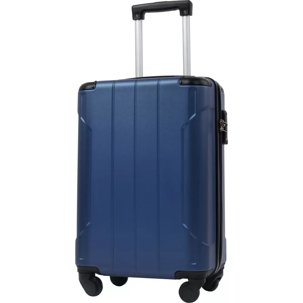 FreshTop Hardshell Luggage Spinner Suitcase with TSA Lock Lightweight 20. Blue