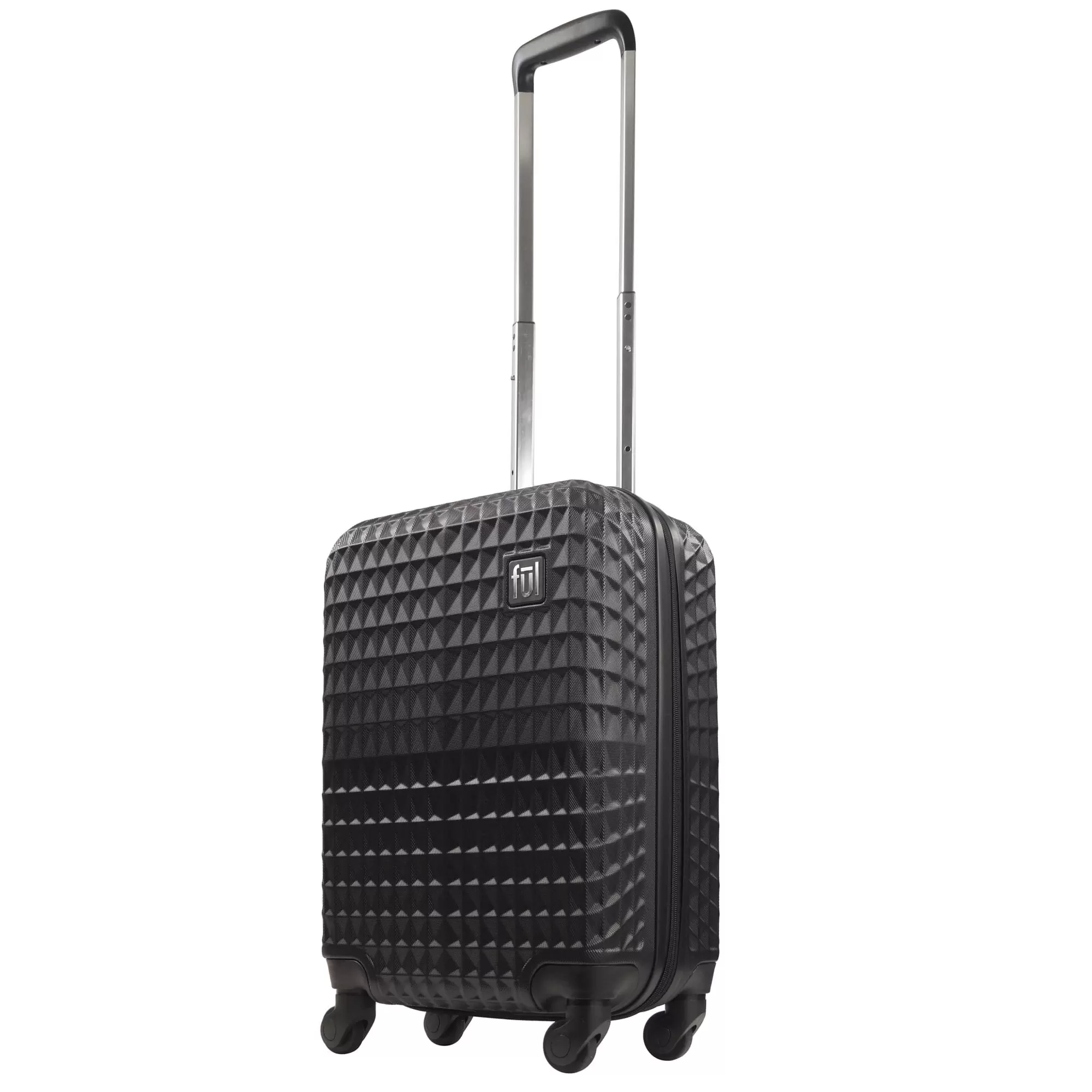 Ful Geo 22 Carry-on Hardside Expandable Spinner Luggage in Black