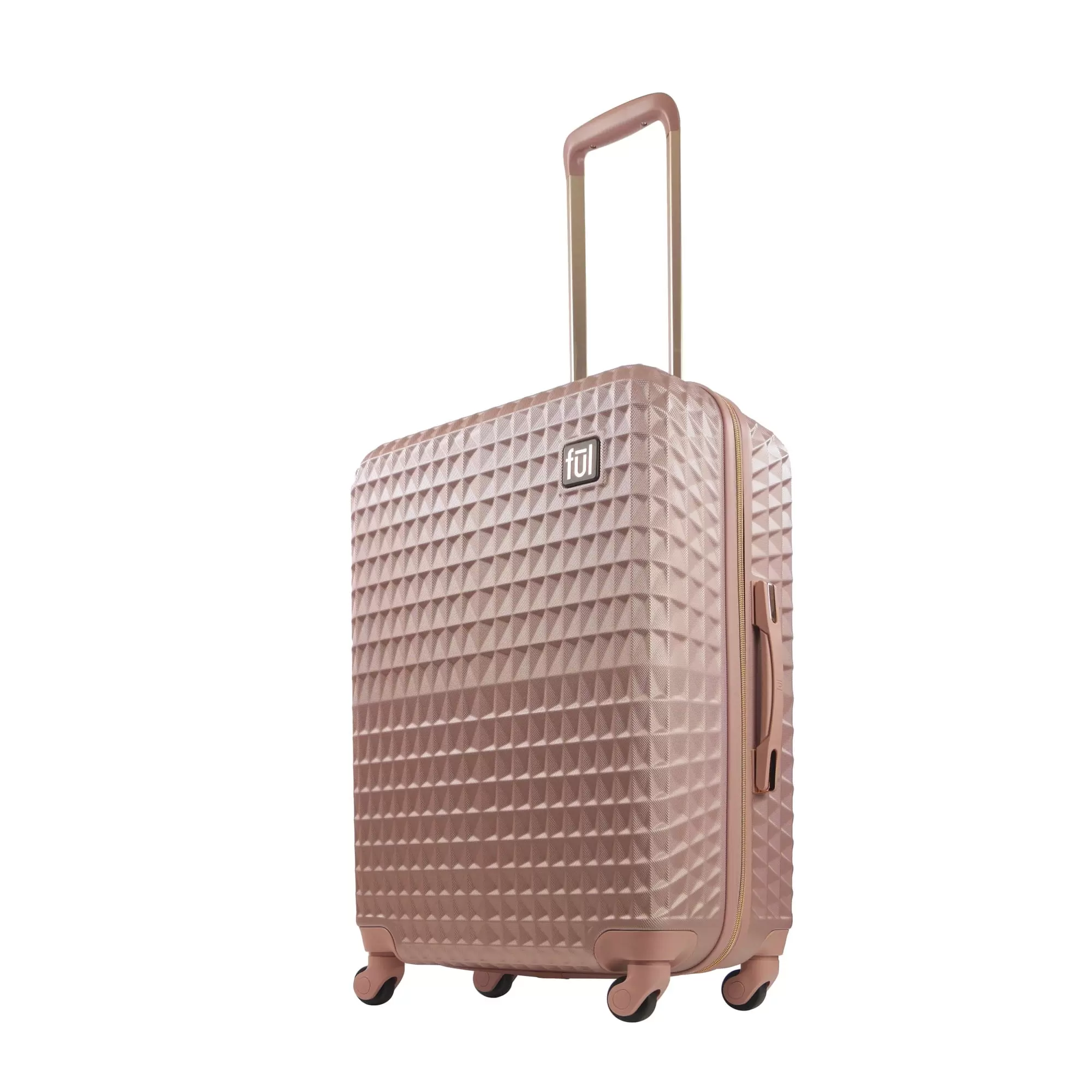 Ful Geo 26 Hardside Spinner Luggage Rose Gold