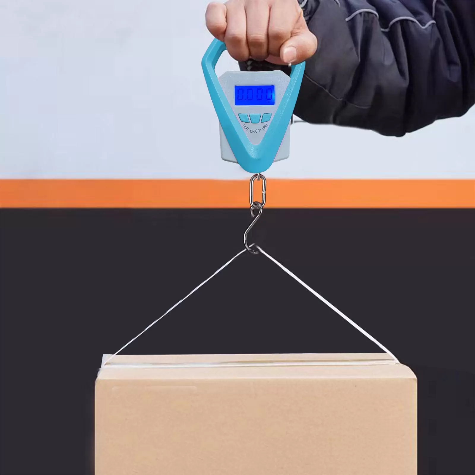 GNFQXSS Portable Electronic Scales. Hand Luggage Scales. Hook Mini Scales for Weight Measurement Of Luggage. Etc.. In The Range Of 50 Grams To 20 Kilograms Blue