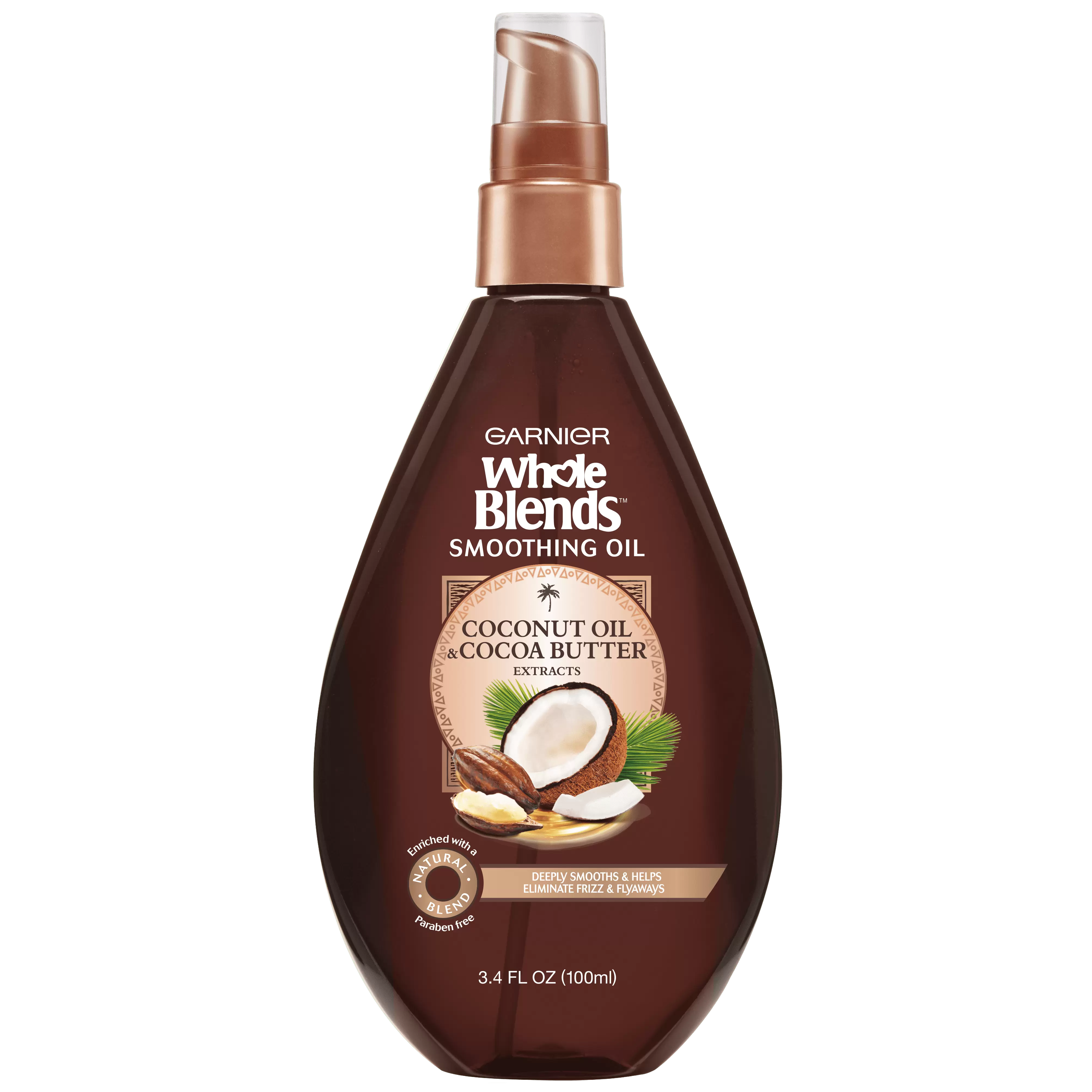 Garnier Whole Blends Coconut and Cocoa Butter Hair Oil. 3.4 fl oz Travel Size