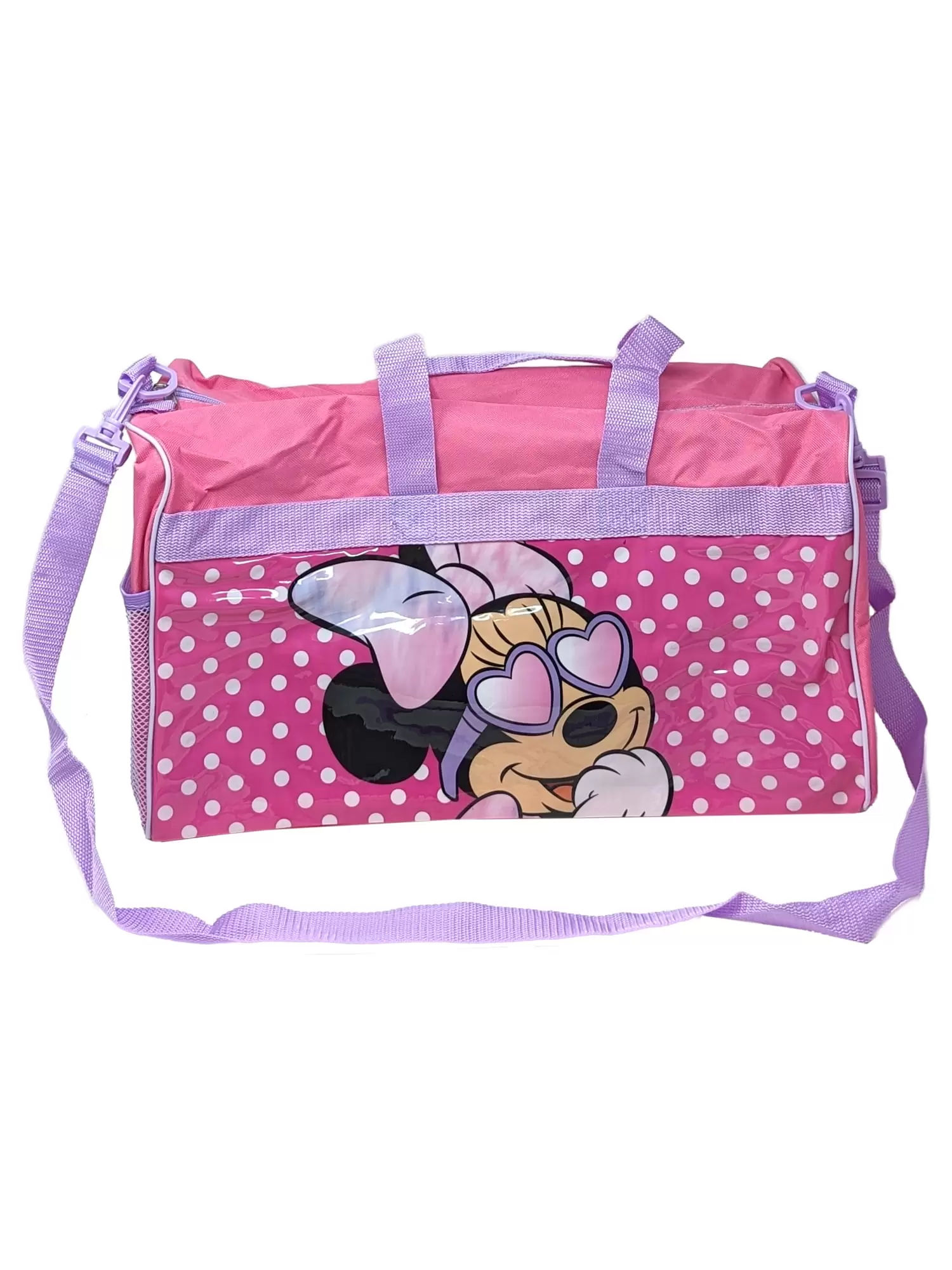 Girls Disney Minnie Mouse Duffel Bag Carry-On Overnight Polka Dots