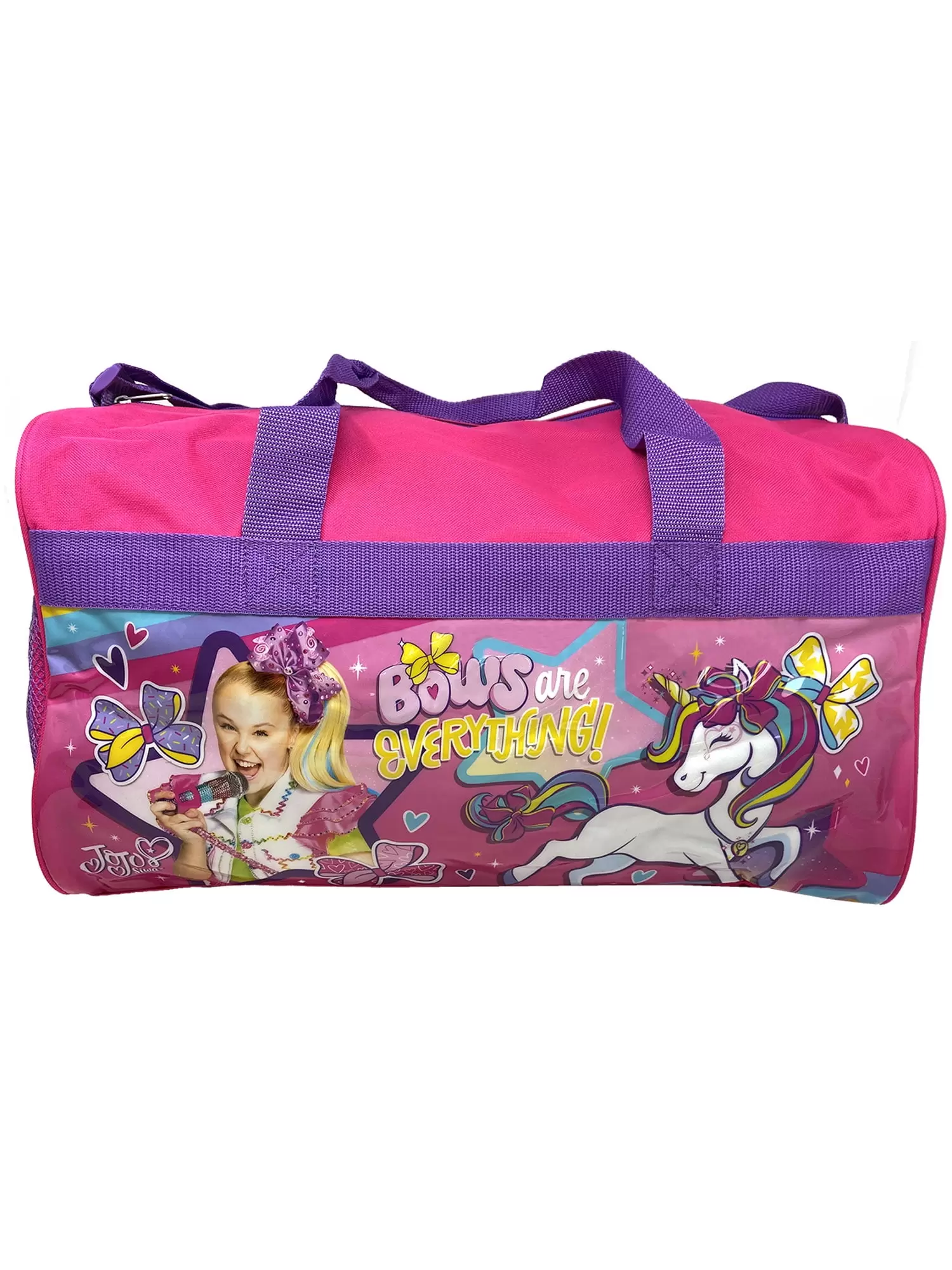 Girls JoJo Siwa 17 Duffel Bag Bows Are Everything! Unicorn Shoulder Strap