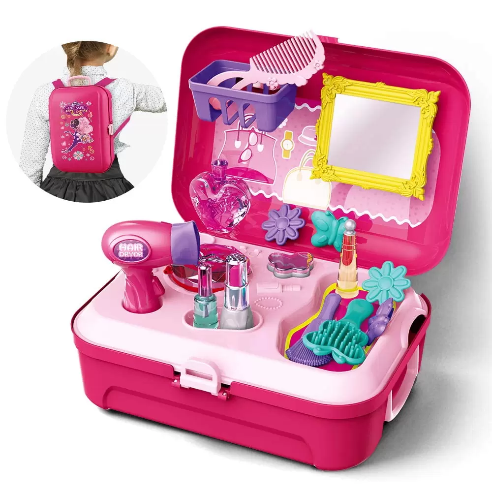 Girls Pretend Play Makeup Set for Children. Kids Make it Up for Little Girls Princess Toys for Toddlers Girl 2 3 4 5 6 Year Old