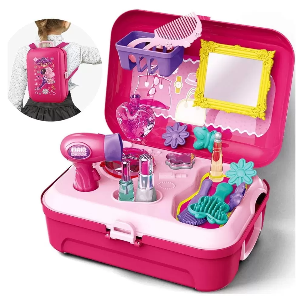 Girls Pretend Play Makeup Set for Children. Kids Make it Up for Little Girls Princess Toys for Toddlers Girl 2 3 4 5 6 Year Old