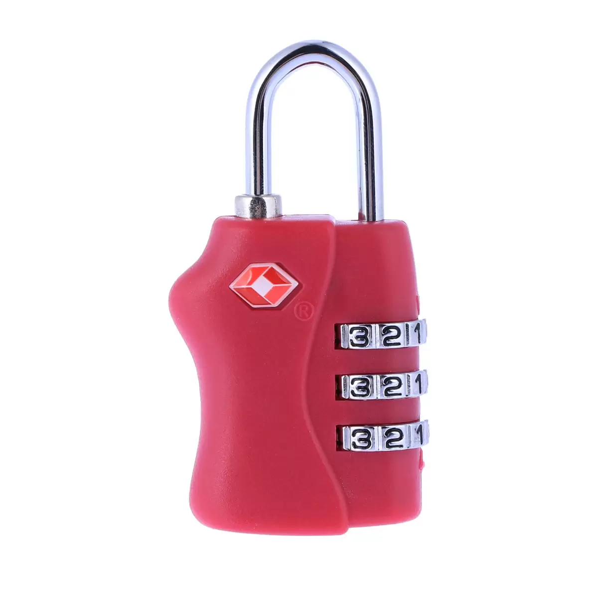 Gongxipen Portable TSA Approved Security Luggage Lock 3-Digit Combination Password Lock Padlock (Red)