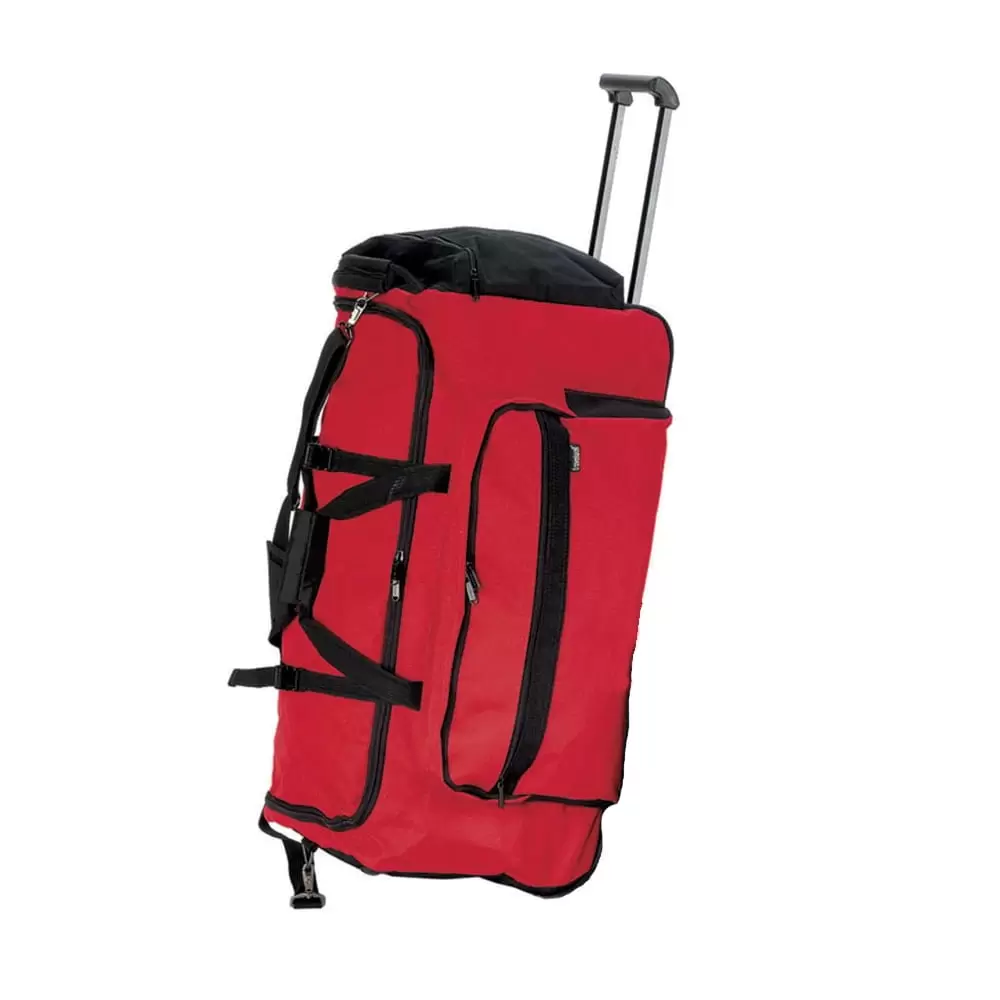 Goodhope Red Polyester 30-inch Rolling Duffel Bag