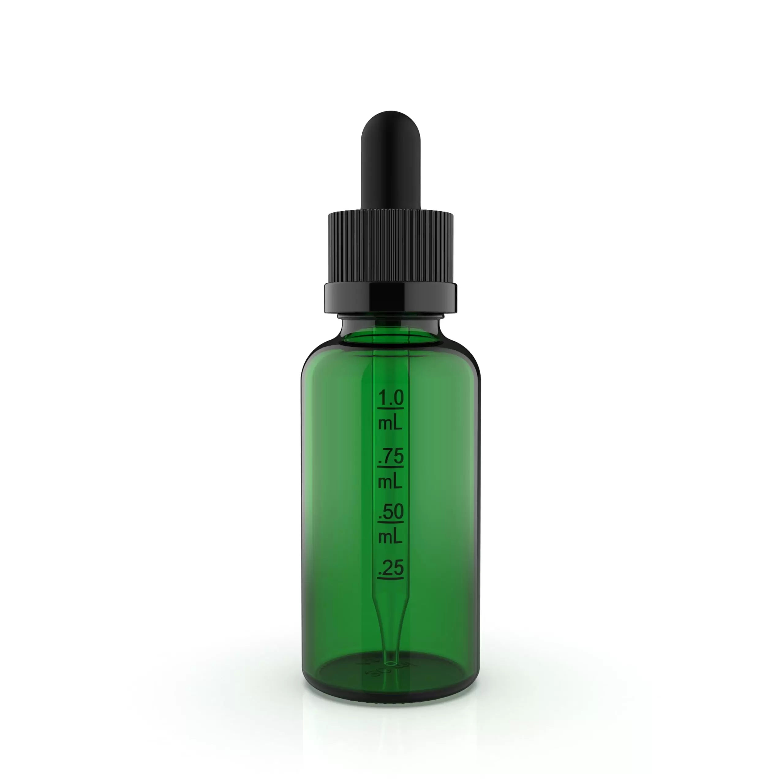 Gray Line Supply 5 Pack - Versatile 30ml Green Dropper Bottle. Essential oil bottles. tincture bottles. UV Protective Green. hair oil bottle. extract bottles. 1oz Capacity. Perfect for Travel