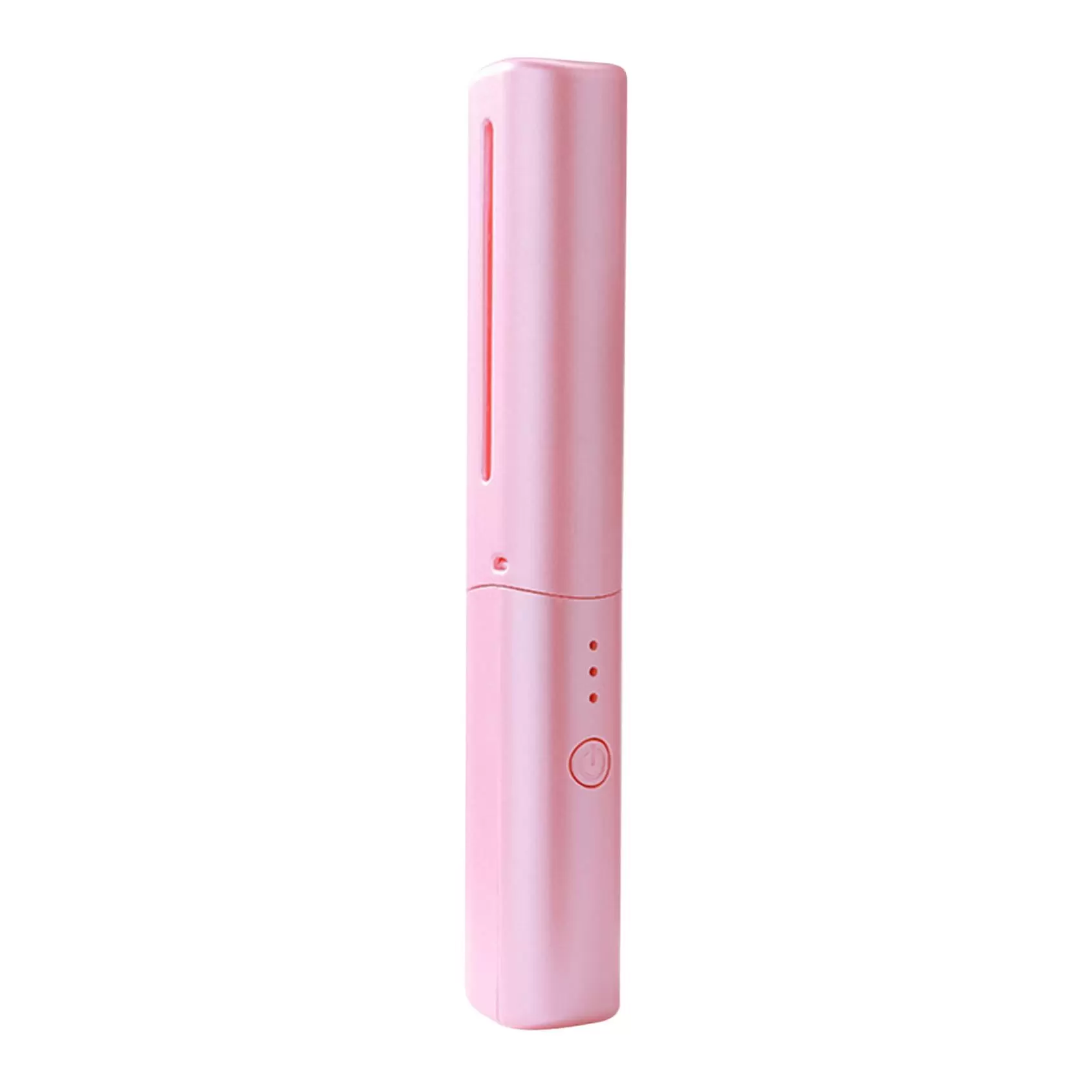 Gzwccvsn Rechargeable Mini Hair Straightener. Portable Cordless Hair Straightener. Three Temperature Adjustments Flat Iron. Travel Size. Suitable for Soft. Thinning. Thick. Curly Hair Types (Pink)