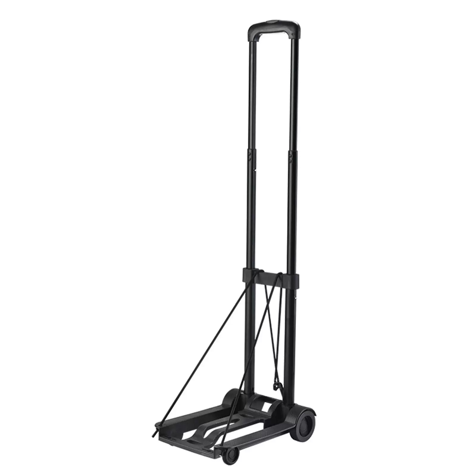 HANXIULIN Folding Hand Truck Heavy Duty 4 Wheel Solid Construction Utility Cart for Luggage Lightweight Compact Portable Fold Up for Luggage Tool Product