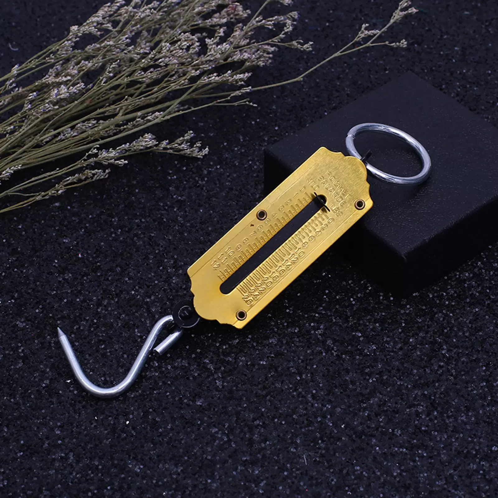 HTHJSCO 1Pc Portable Scale.Yellow Portable Mechanical Scale Hook Weigh Vertical Portable Scale