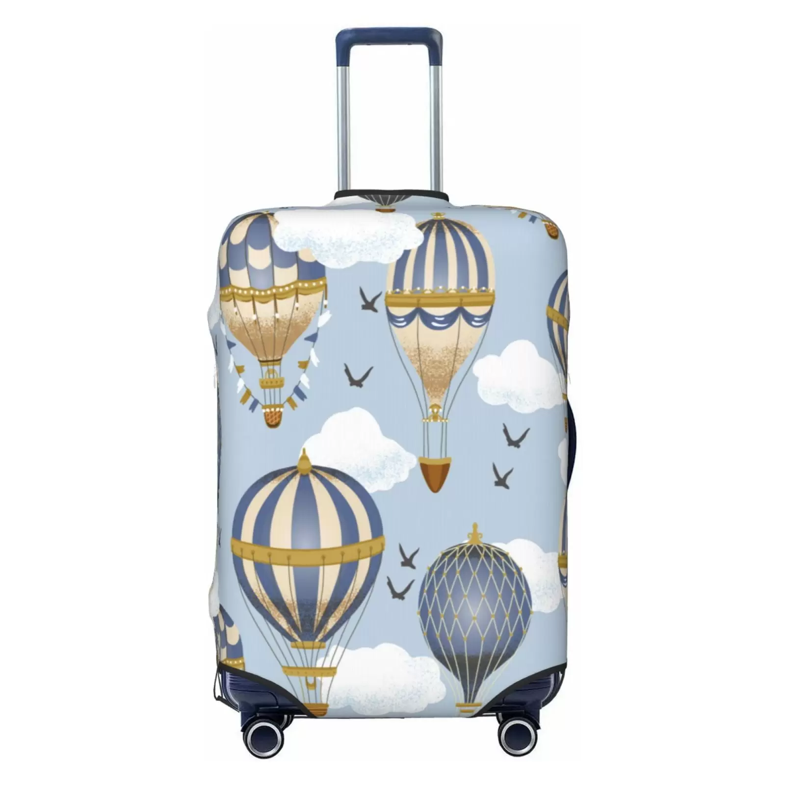 Haiem Balloon Vintage Luggage Cover.Durable. Washable Suitcase Protector With Anti-Scratch Technology - Keep Your Luggage Looking New Small