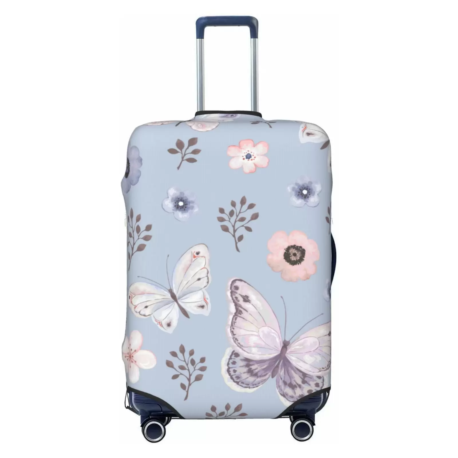 Haiem Blue Butterfly Luggage Cover.Durable. Washable Suitcase Protector With Anti-Scratch Technology - Keep Your Luggage Looking New Small