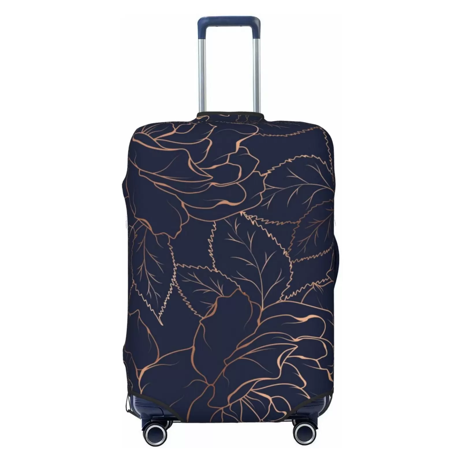 Haiem Navy Dark Blue Luggage Cover.Durable. Washable Suitcase Protector With Anti-Scratch Technology - Keep Your Luggage Looking New Small