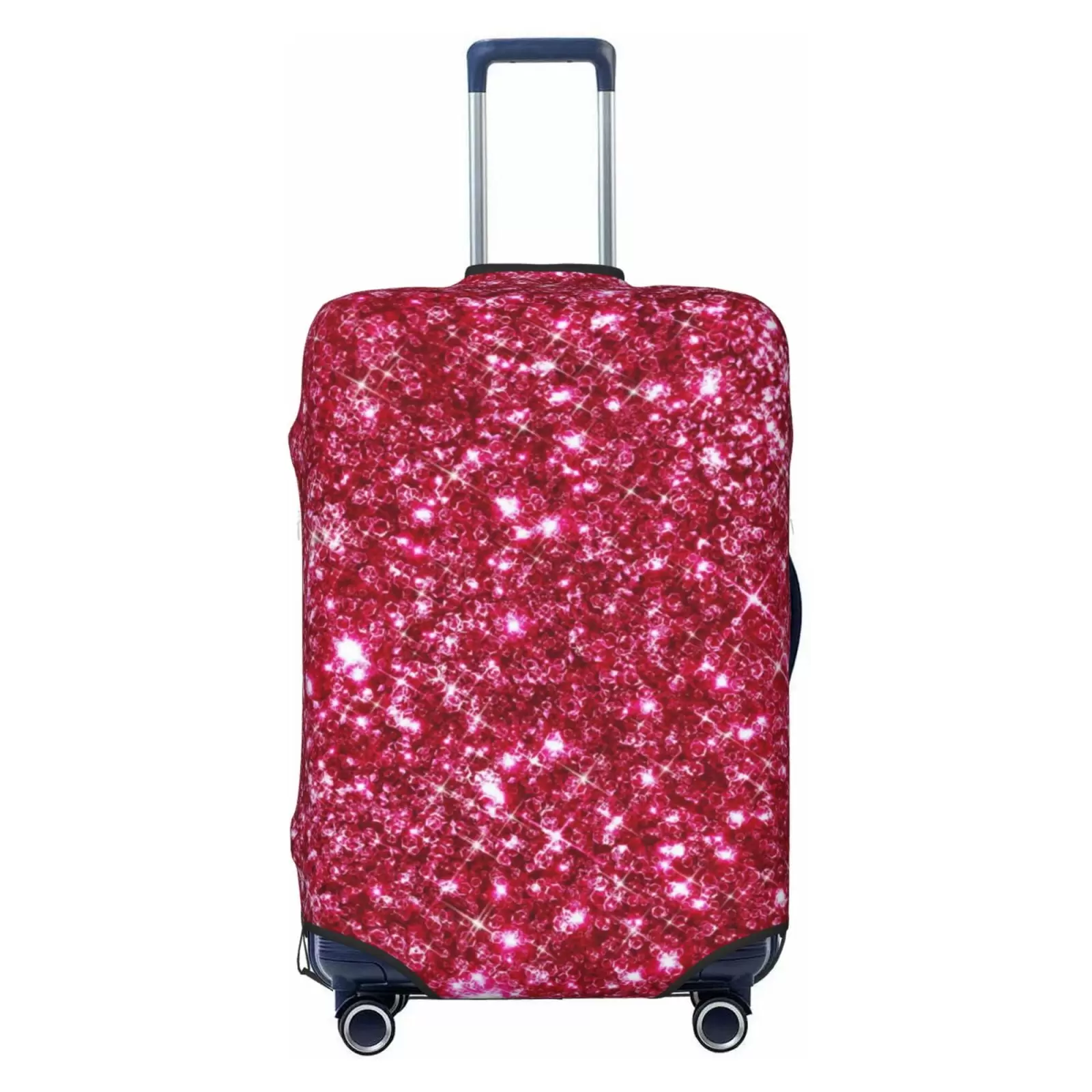 Haiem Pink Glitter Luggage Cover.Durable. Washable Suitcase Protector With Anti-Scratch Technology - Keep Your Luggage Looking New Small