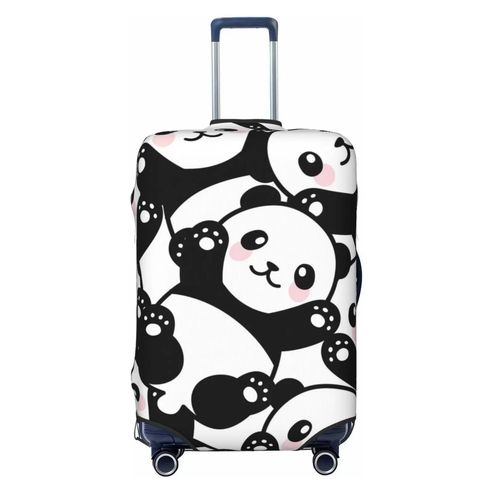 Haiem Seamless Pattern Cute Panda Luggage Cover.Durable. Washable Suitcase Protector With Anti-Scratch Technology - Keep Your Luggage Looking New Small