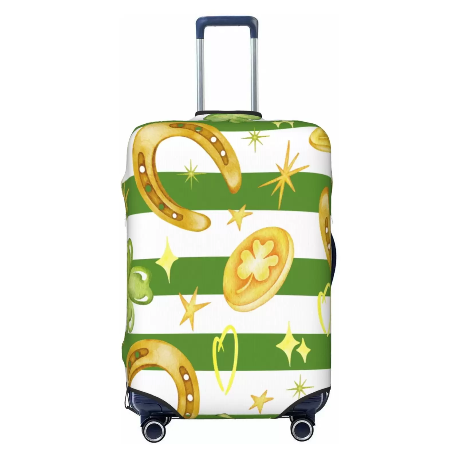 Haiem Watercolor St Patrick Day Luggage Cover.Durable. Washable Suitcase Protector With Anti-Scratch Technology - Keep Your Luggage Looking New Small