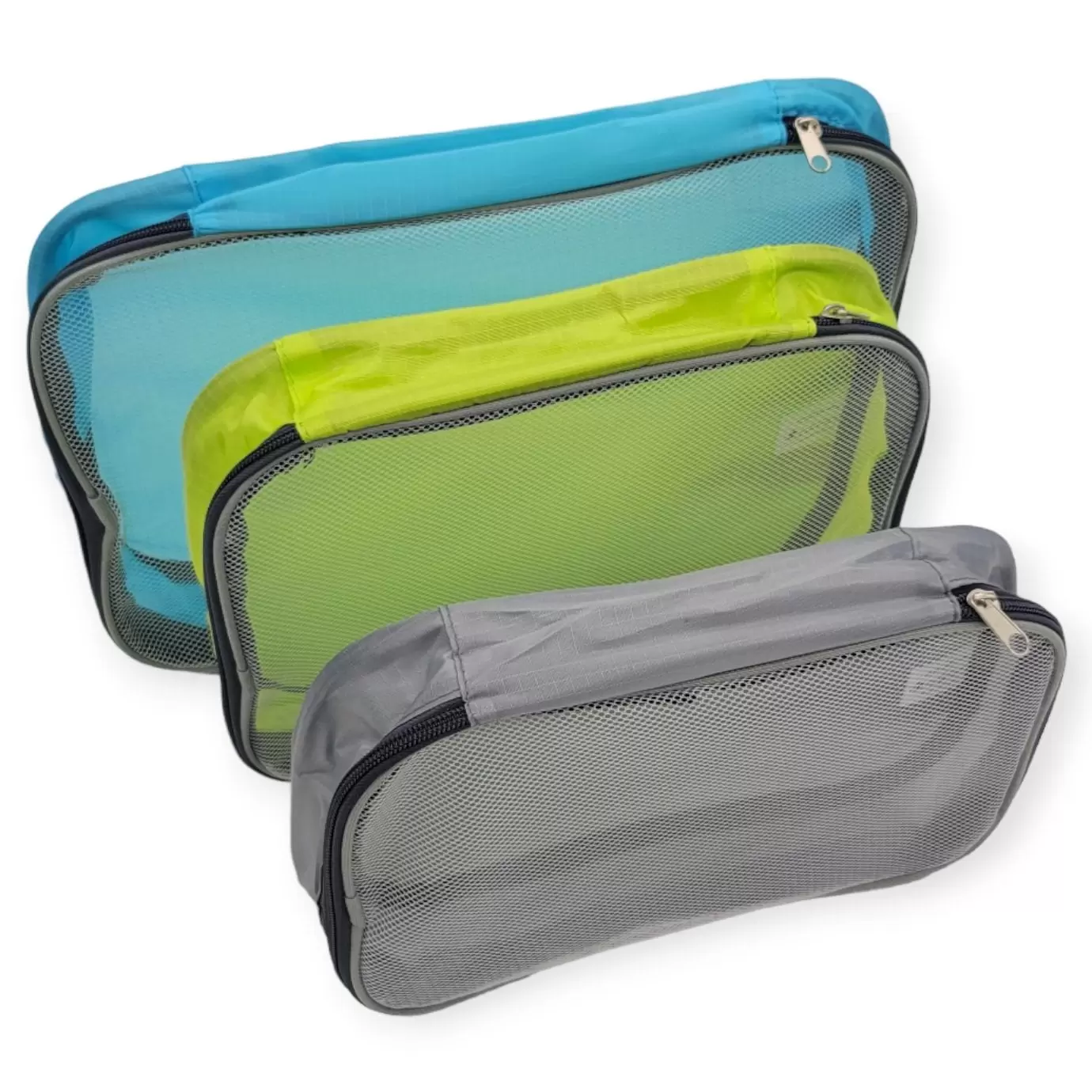 Handy Housewares 3pc Packing Travel Organizer Cubes Set - Small. Medium & Large Sizes