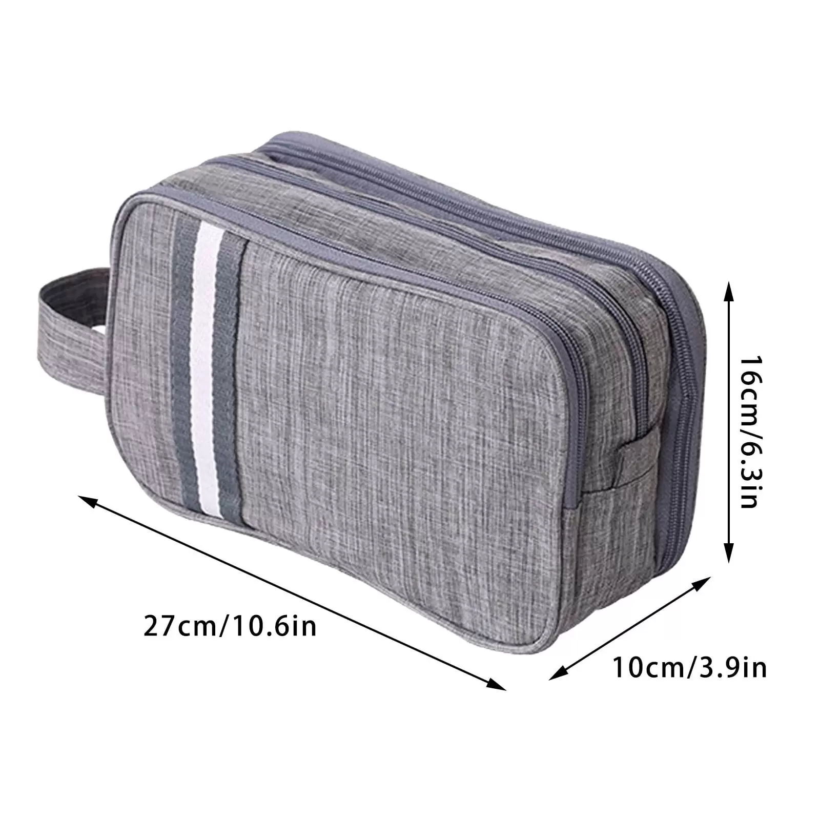 Hanging Travel Toiletry Bag. Compact Toiletries Organizer. Travel Cosmetic Bag for Women with Portable Handle.Shower Bathroom Shaving kit. Hygiene Water-Resistant Carrying Travel Accessories