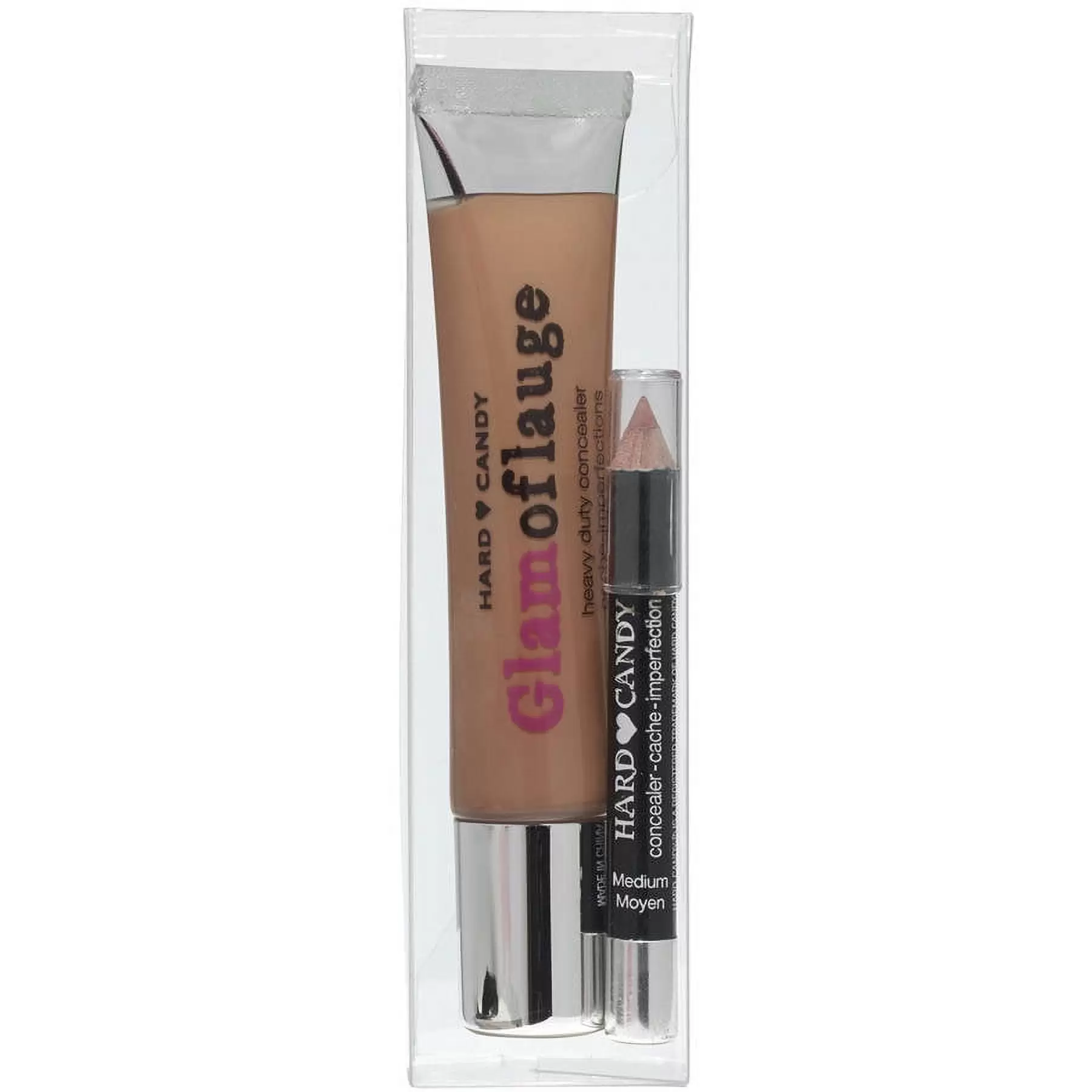 Hard Candy Glamoflauge Concealer with Concealer Pencil. 1224 Fawn