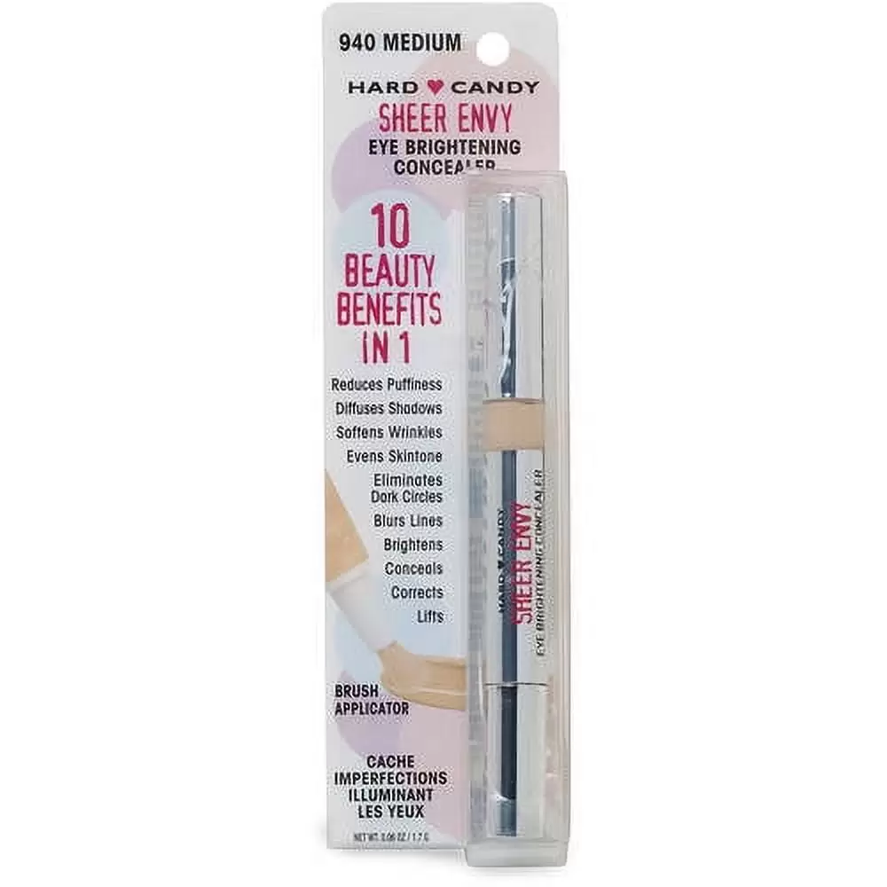 Hard Candy Sheer Envy Eye Brightening Concealer. 0940 Medium. 0.8 oz