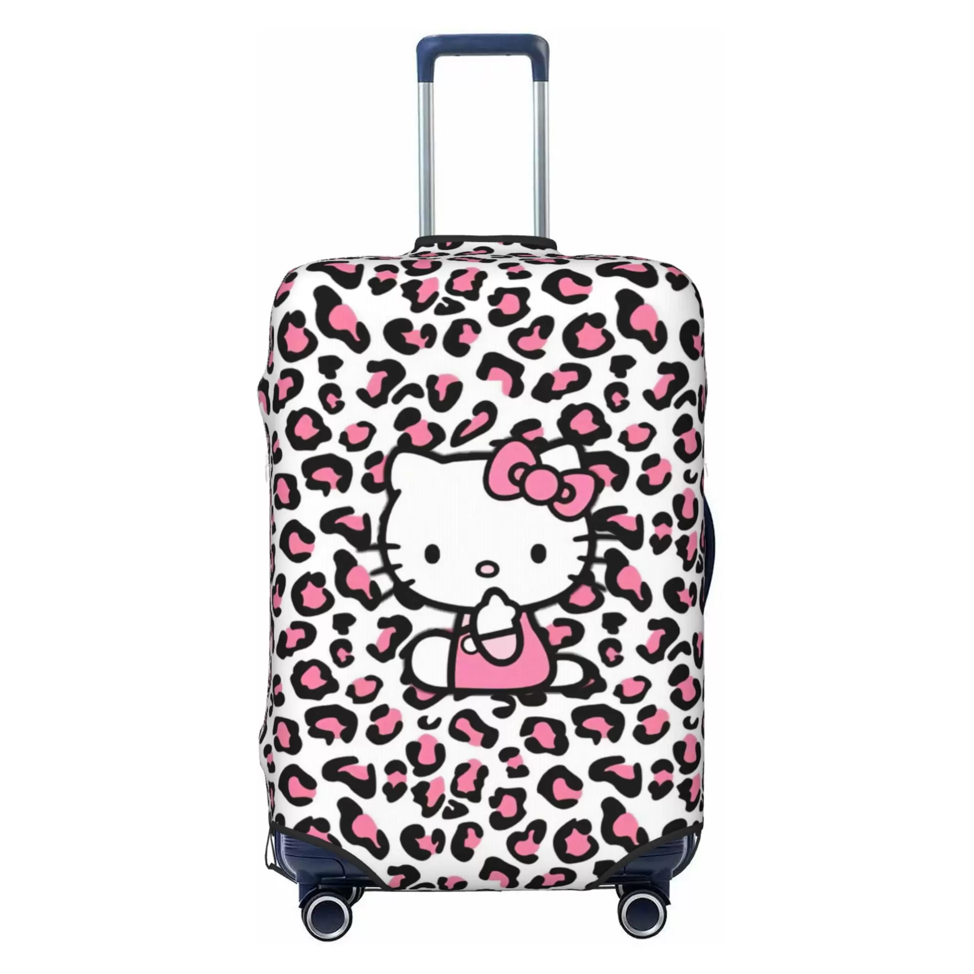 Hello Kitty Luggage Cover Elastic Washable Stretch Suitcase Protector Anti-Scratch Travel Suitcase Cover for Kid and Adult. S (18-21 inch suitcase)