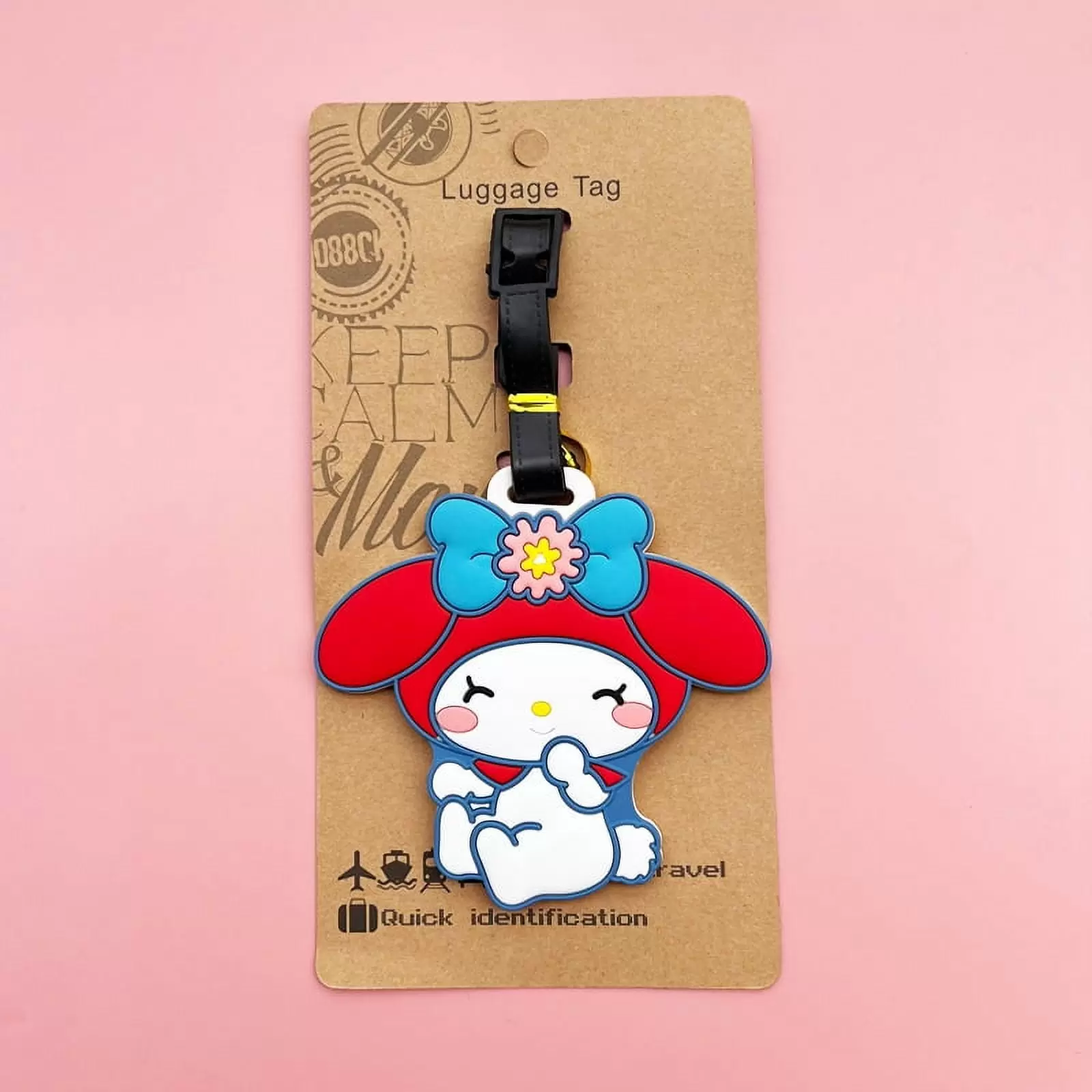 Hello Kitty Luggage Label Cute My Melody Luggage Tag Cartoon Suitcase ID Address Holder Baggage Boarding Portable HUIFEIFEI