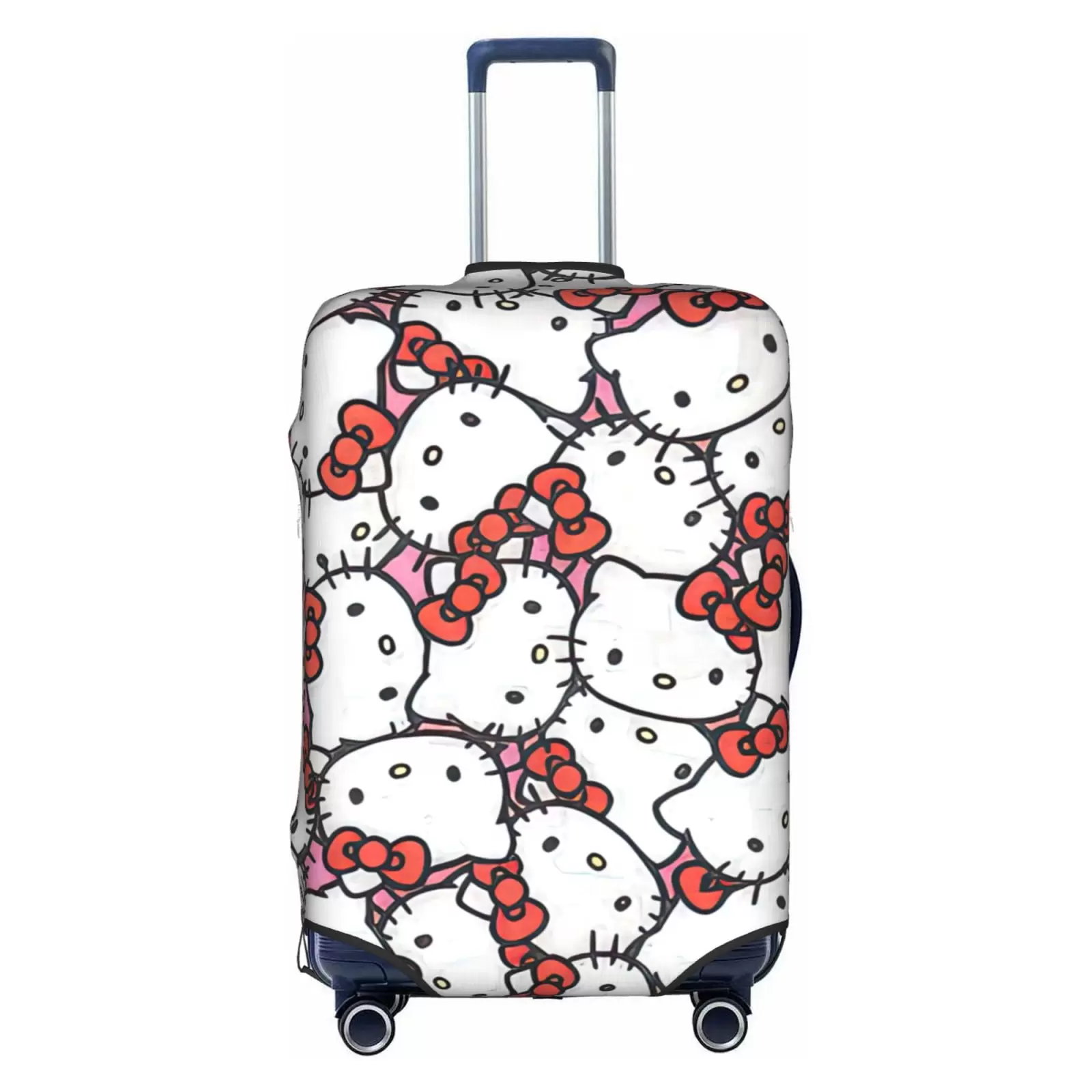 Hello Kitty Suitcase Cover Luggage Covers Protector Carry On Cover Luggage Wraps For Suitcase Carry On Protector. Cartoon Luggage Sleeve Travel Suit Case Dust Cover For Suitcase 18-32 Inch