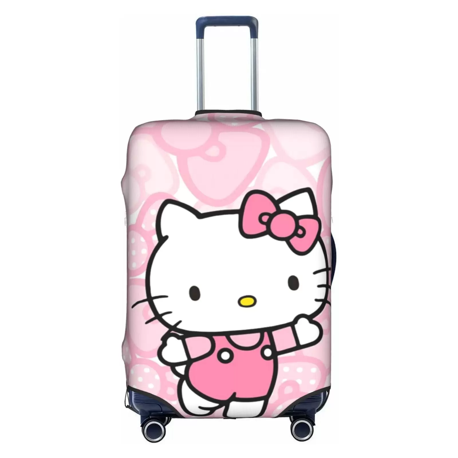 Hello Kitty Suitcase Cover Luggage Covers Protector Carry On Cover Luggage Wraps For Suitcase Carry On Protector. Cartoon Luggage Sleeve Travel Suit Case Dust Cover For Suitcase 18-32 Inch