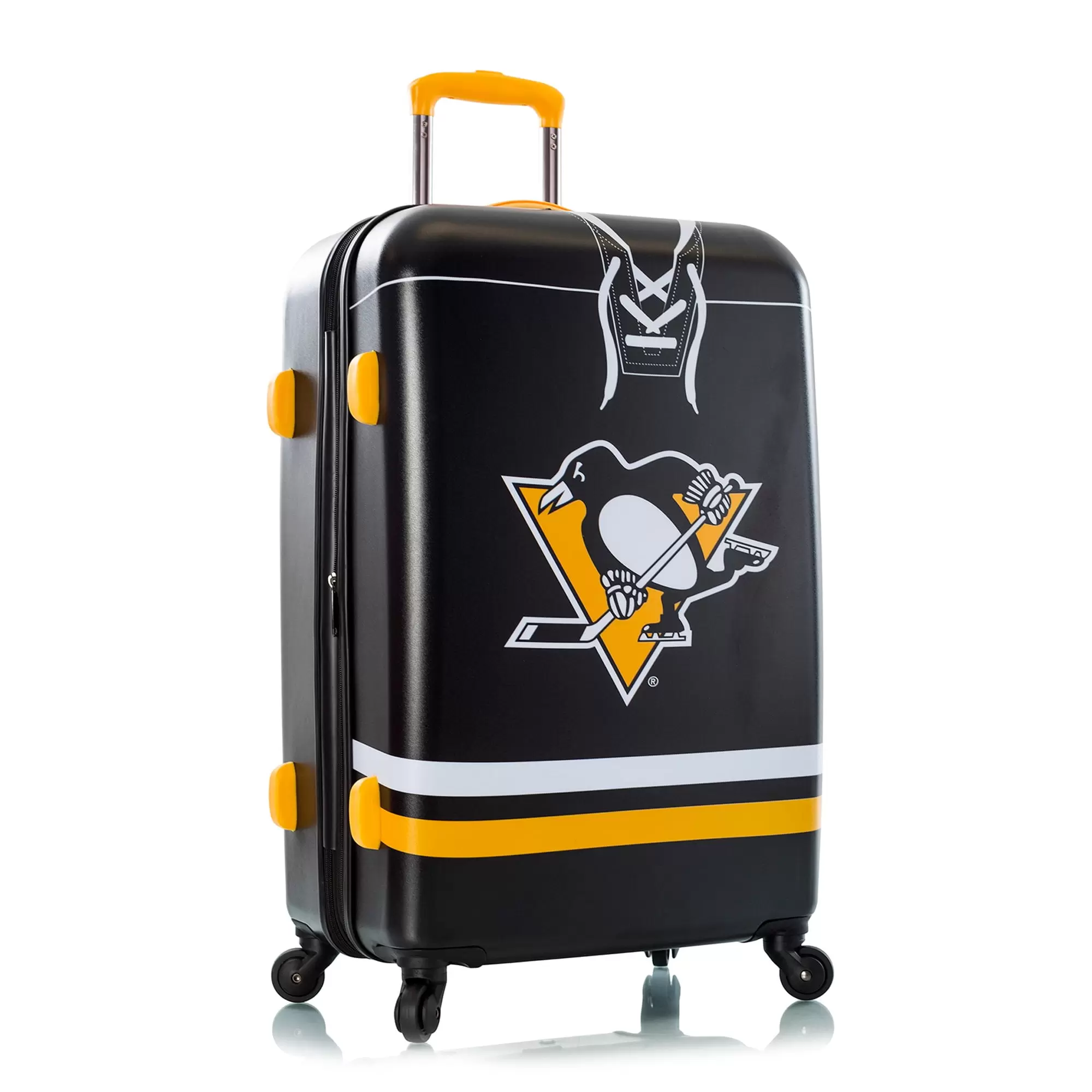 Heys America NHL Officially Licensed Wheeled Luggage Pittsburg Penguins. 26-Inch