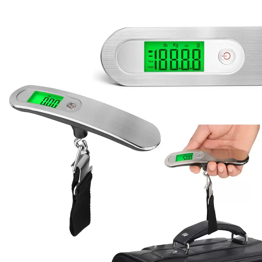 Hglyxoae Portable Travel 110lb / 50kg LCD Digital Hanging Luggage Scale Electronic Weight home stereo system